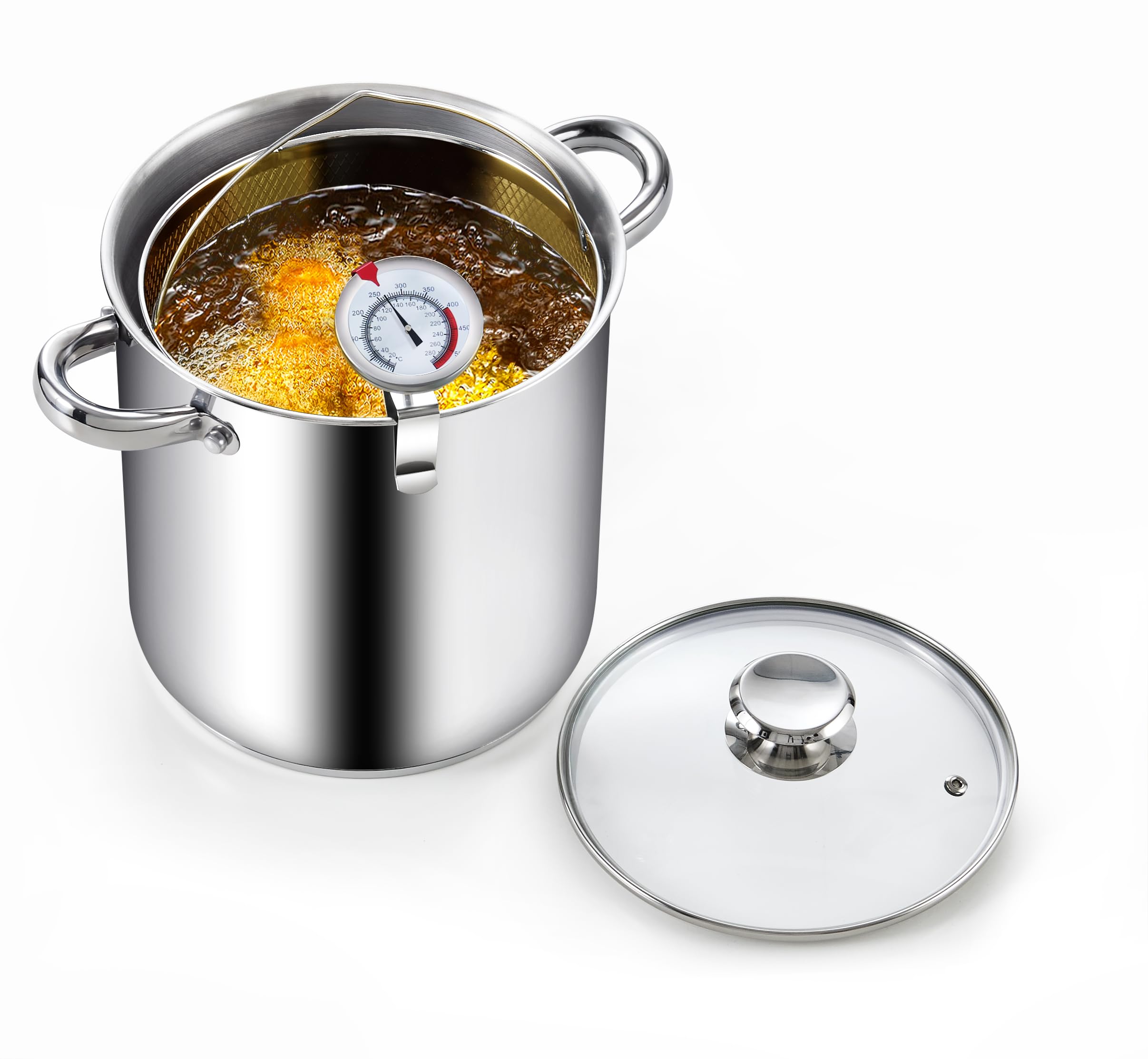 Cook N Home Deep Fryer Pot, 5-Quart