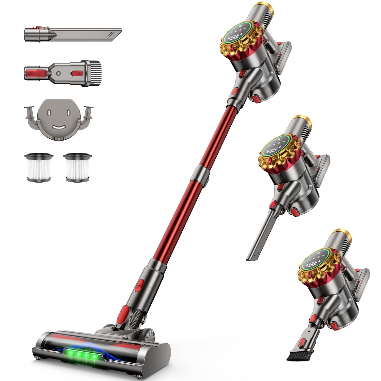 AIPOWAY Cordless Vacuum Cleaner 580W 50Kpa Vacuum