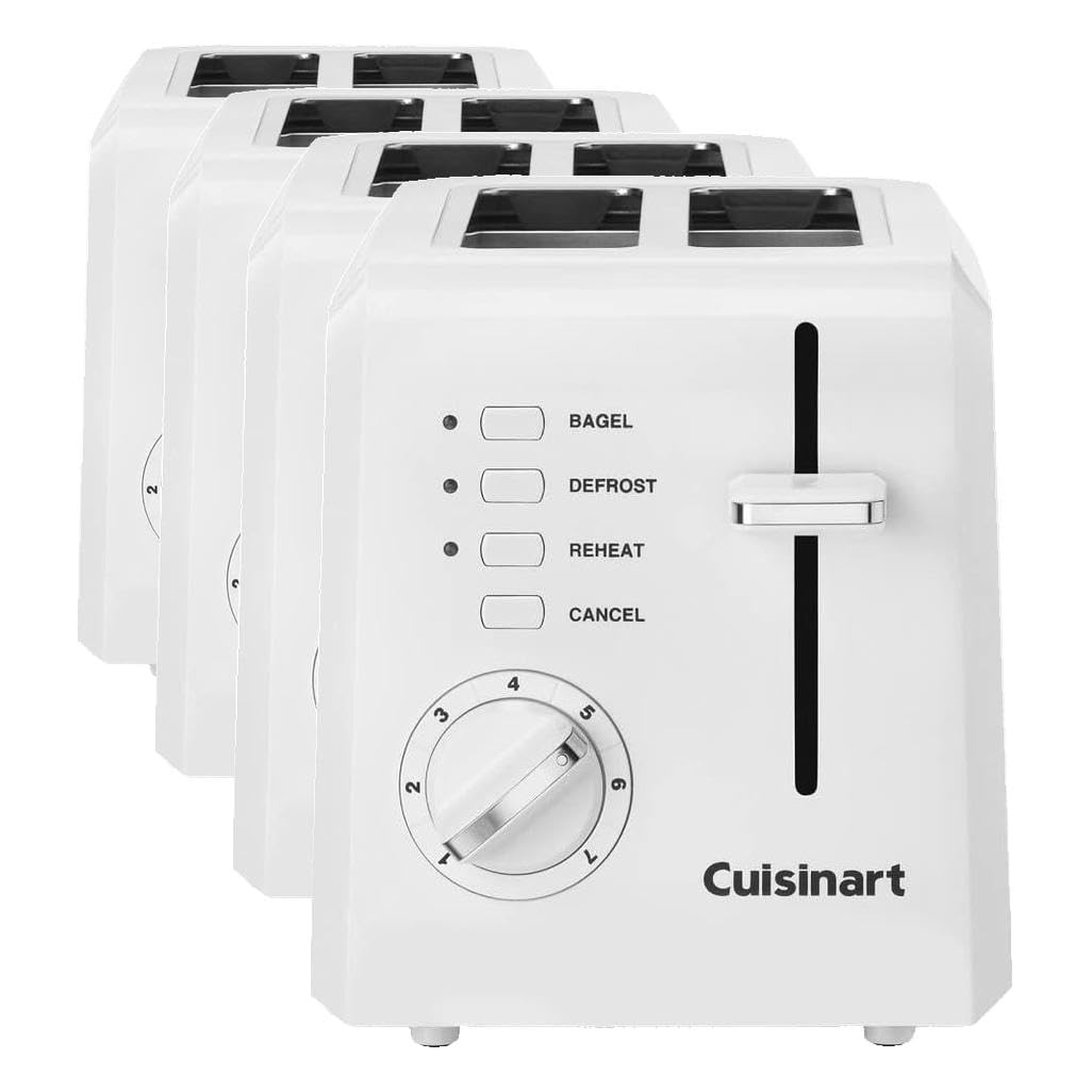 Cuisinart 2-Slice Toaster,Compact,White,CPT-122