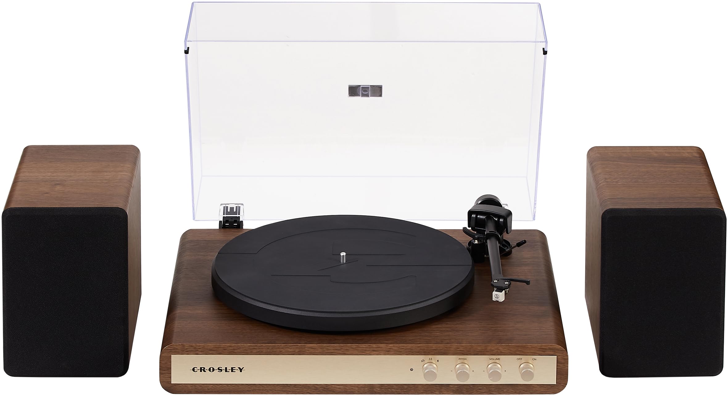 Crosley C65A-WAGL 2-Speed Vinyl Record Player Turntable