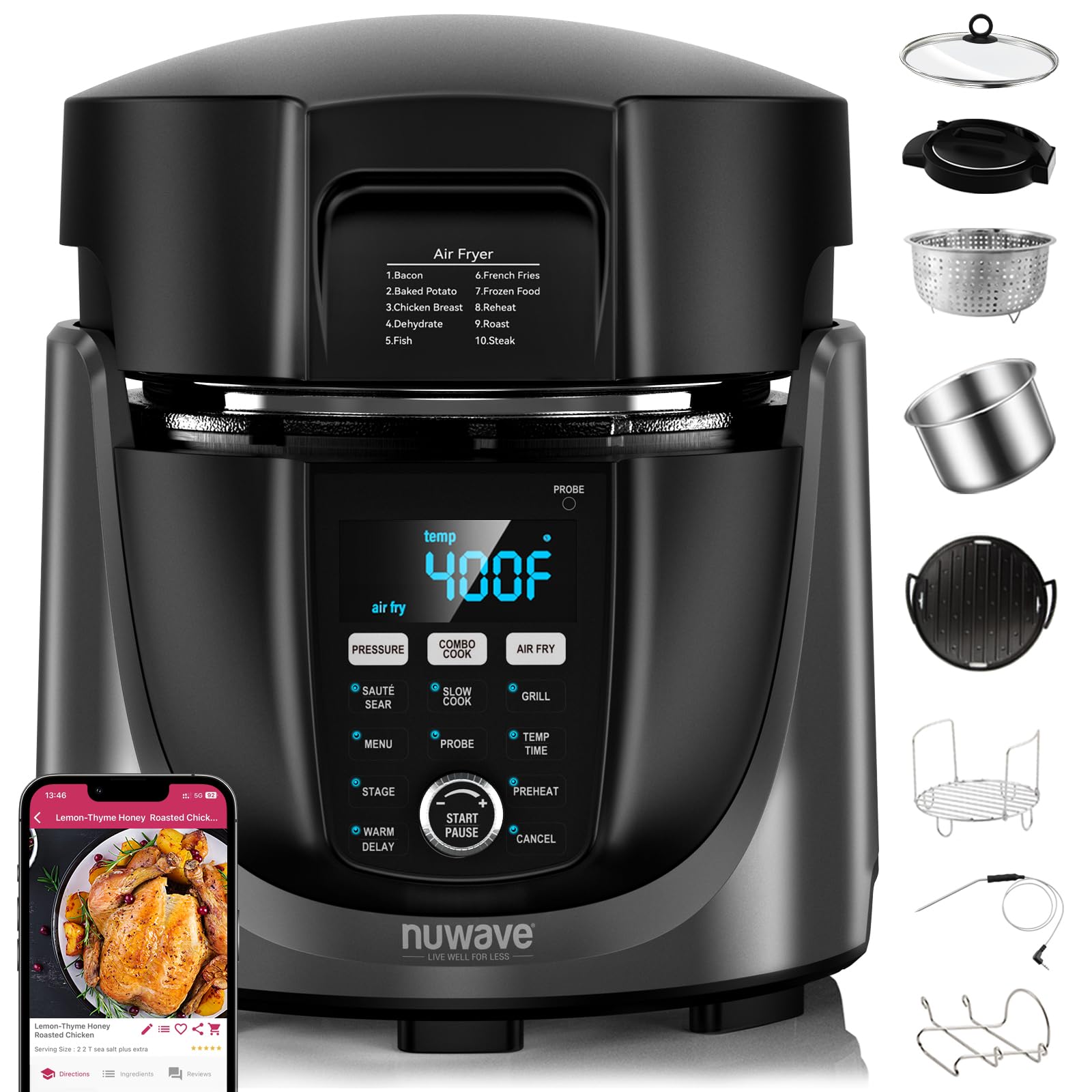 Nuwave Duet Electric Pressure Cooker & Air