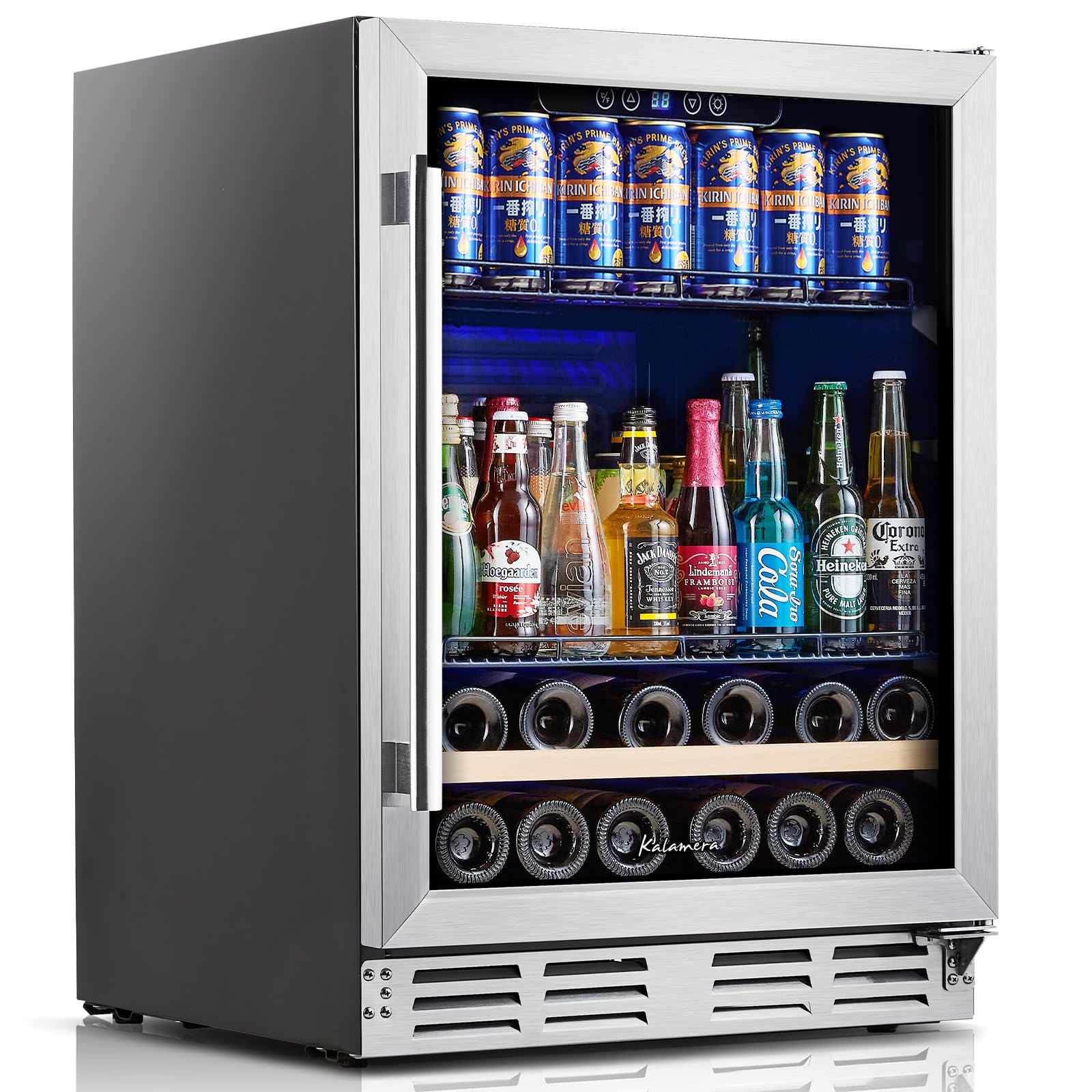 Beverage Fridge 24 Beverage Wine Cooler Built-in