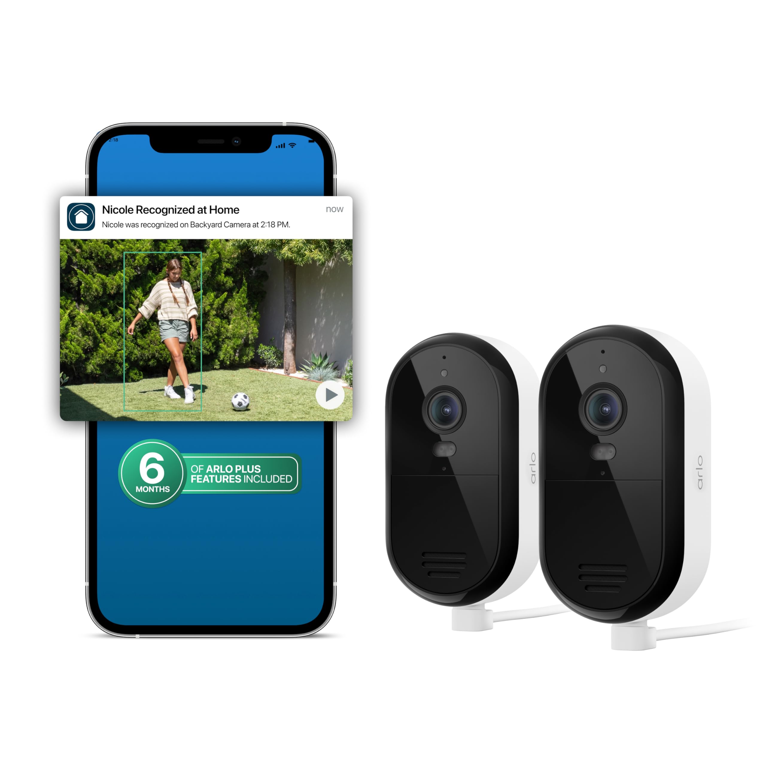 Arlo Essential Security Camera 2K + 6