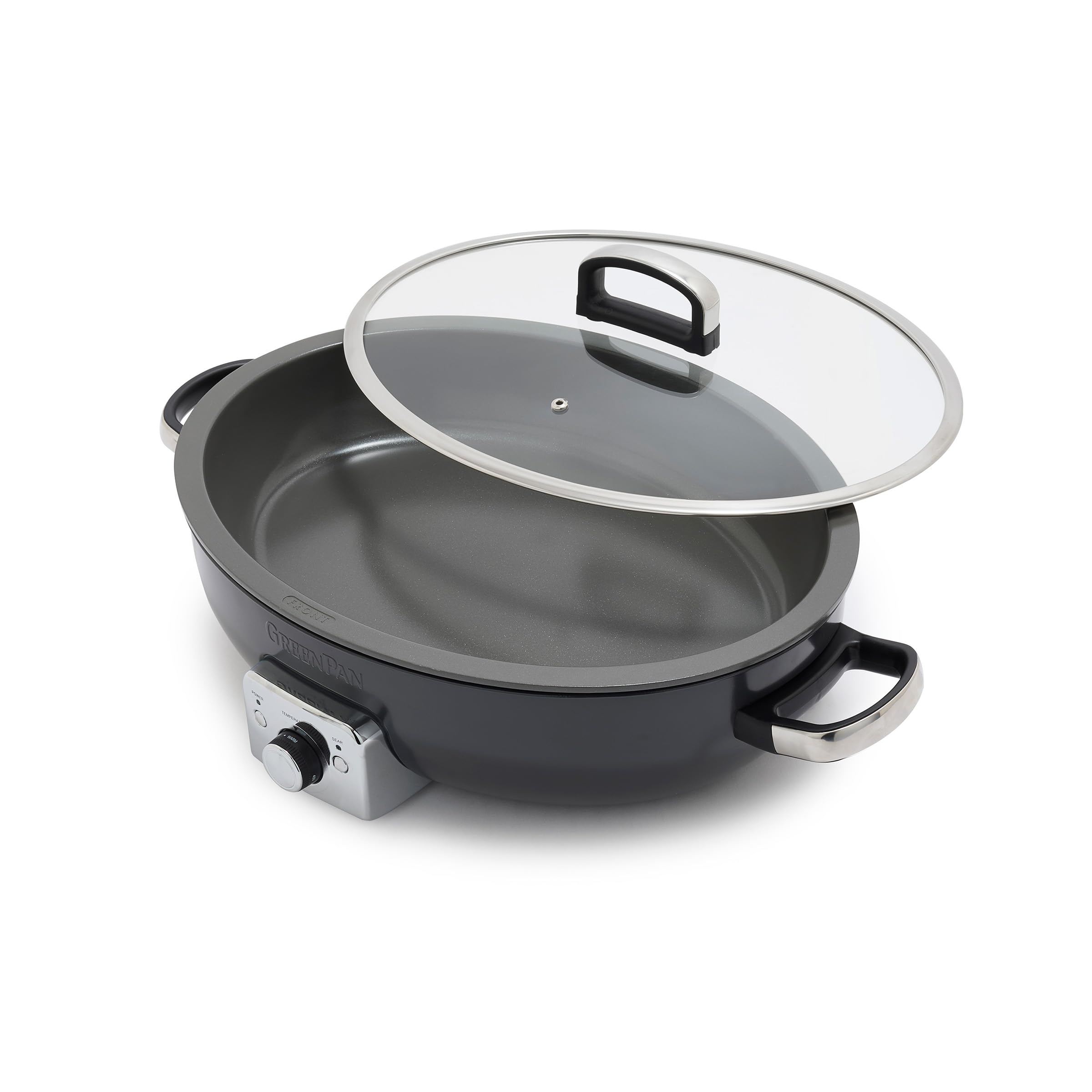 GreenPan Elite 5.5QT Electric Oval Skillet, PFAS-Free