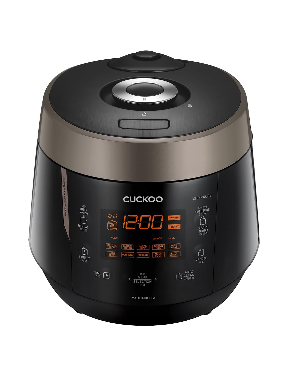 CUCKOO High Pressure Rice Cooker 10-Cup Uncooked