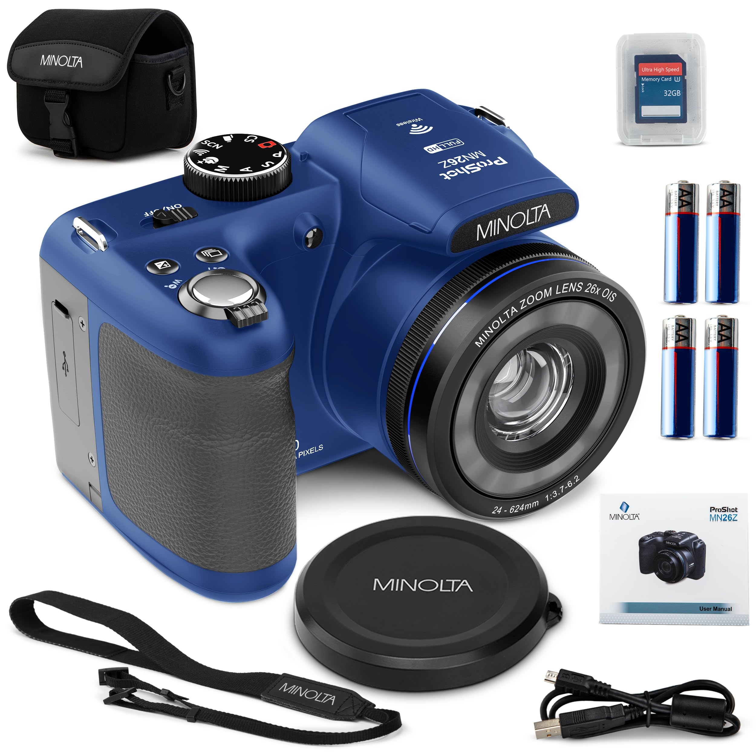 Minolta ProShot 20MP Camera, 26x Optical