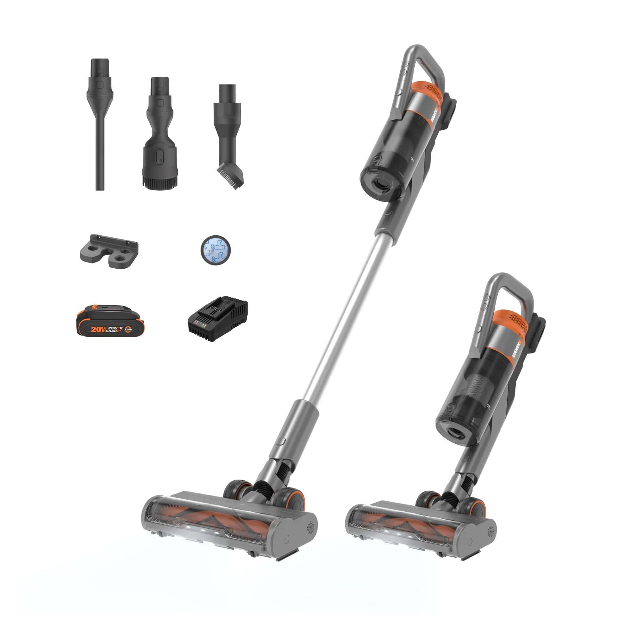 WORX 20V Cordless Stick Vacuum WX038L.1, Powerful