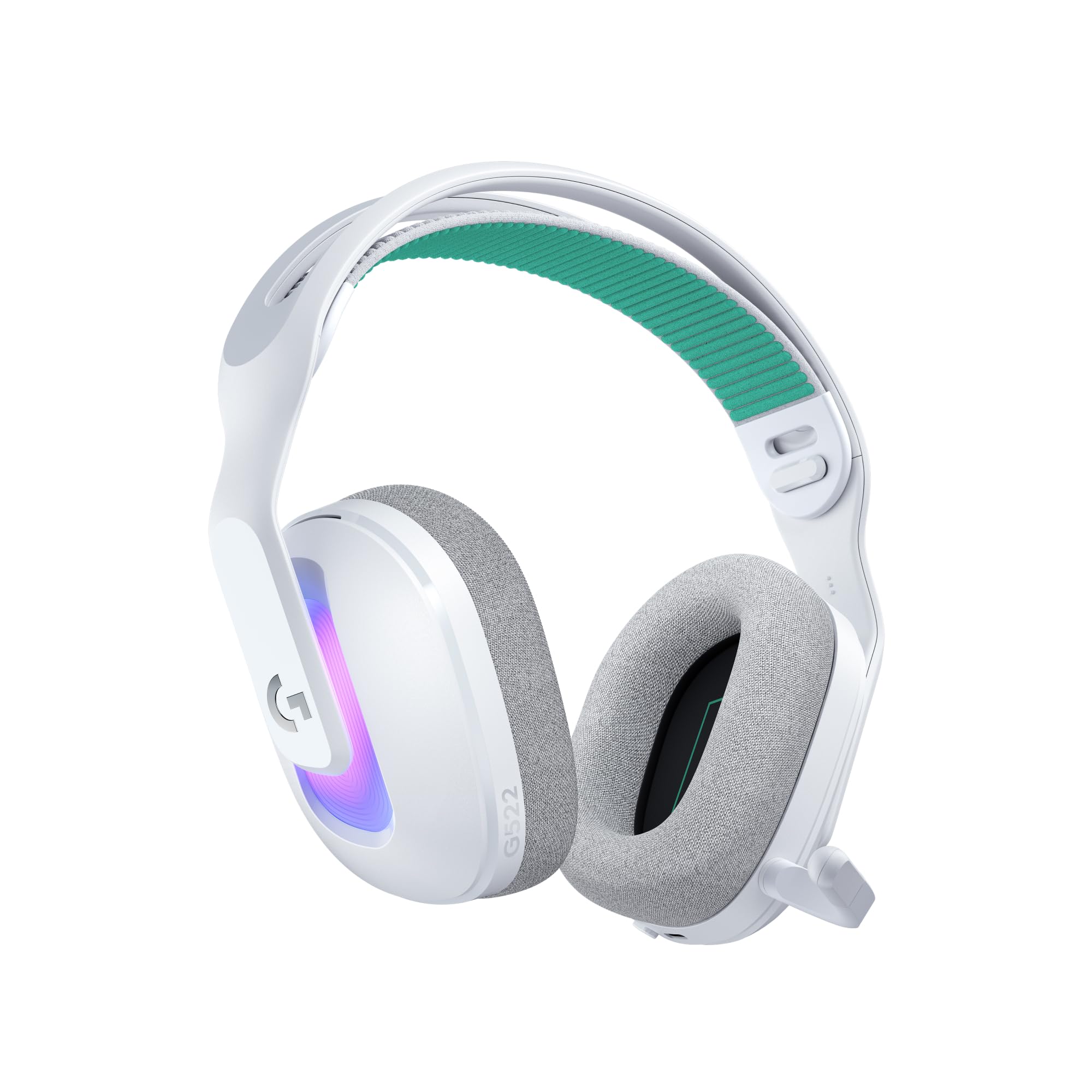 Logitech G522 Lightspeed Wireless Gaming Headset, Full-Band (White)