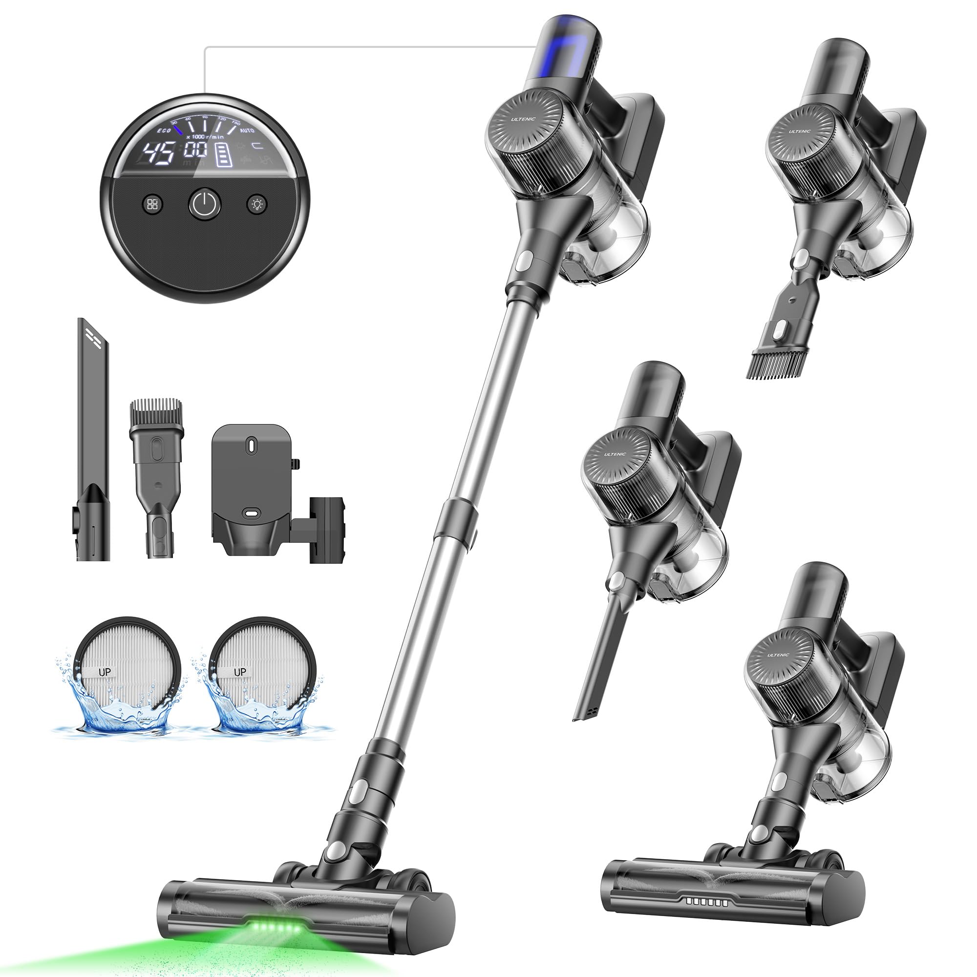 Ultenic Cordless Vacuum Cleaner, 450W 40Kpa Stick