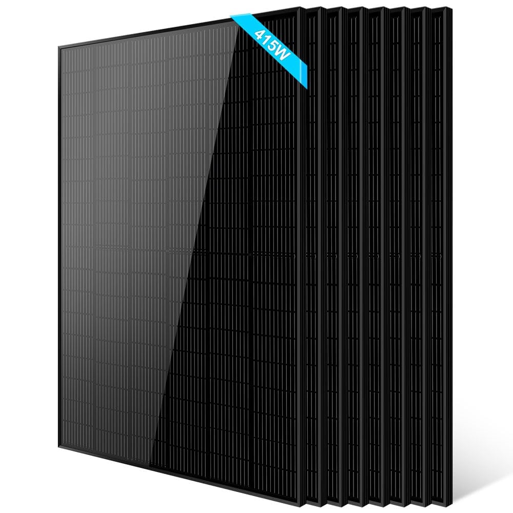 SUNGOLDPOWER UL61730 415W Solar Panel 8PCS,Monocrystal,Class A