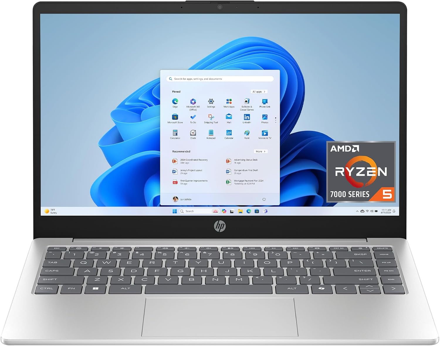 HP 14 Laptop, HD Touchscreen Display (14-inch, 8GB/512GB)