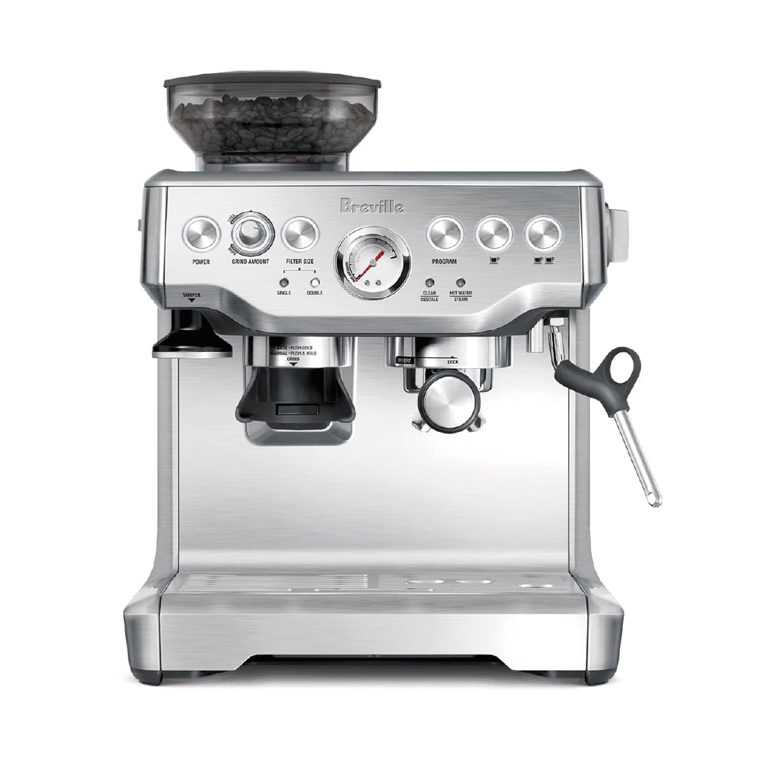 Breville RM-BES870XL Barista Express Espresso Machine, Stainless (Silver)