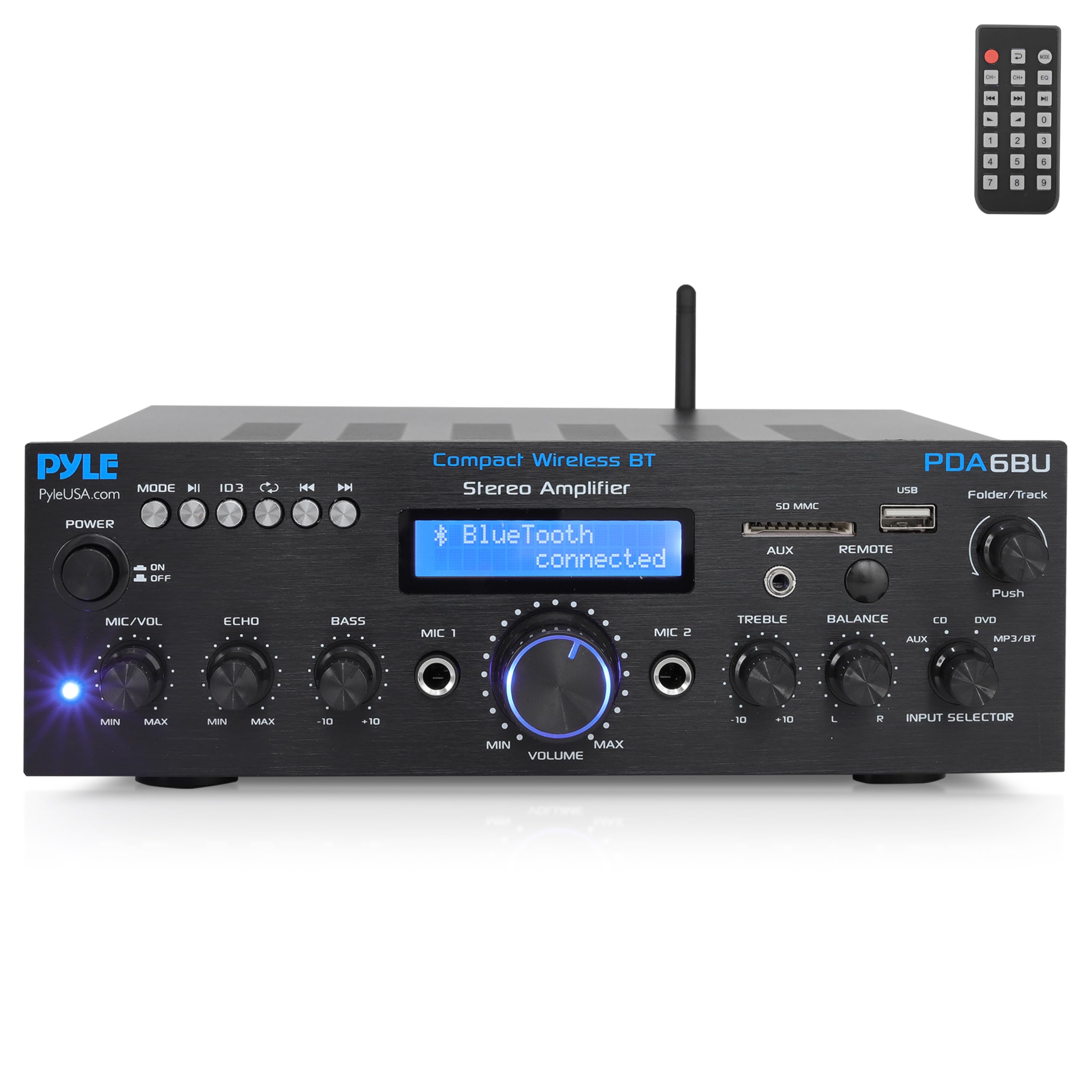 Pyle Wireless Bluetooth Power Amplifier System- 200W