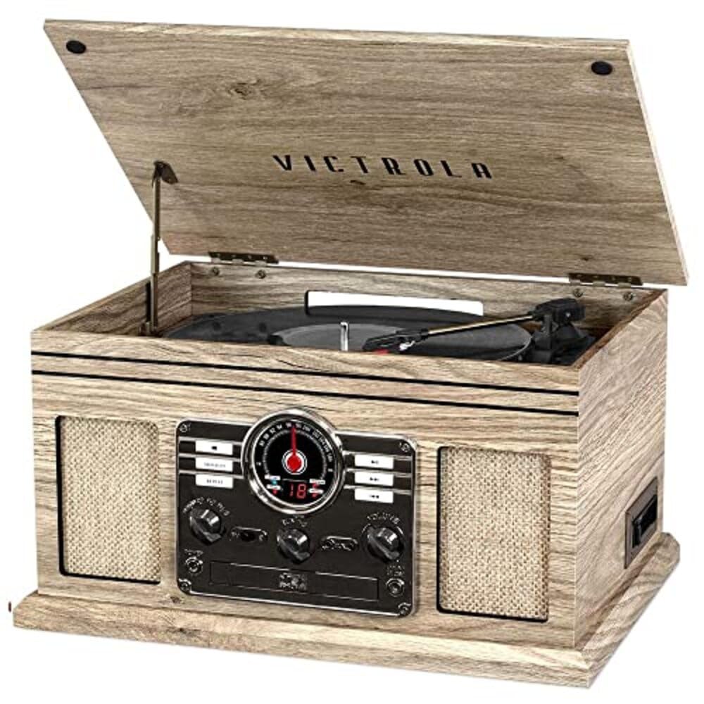 Victrola Quincy 6-in-1 Bluetooth Record Player &