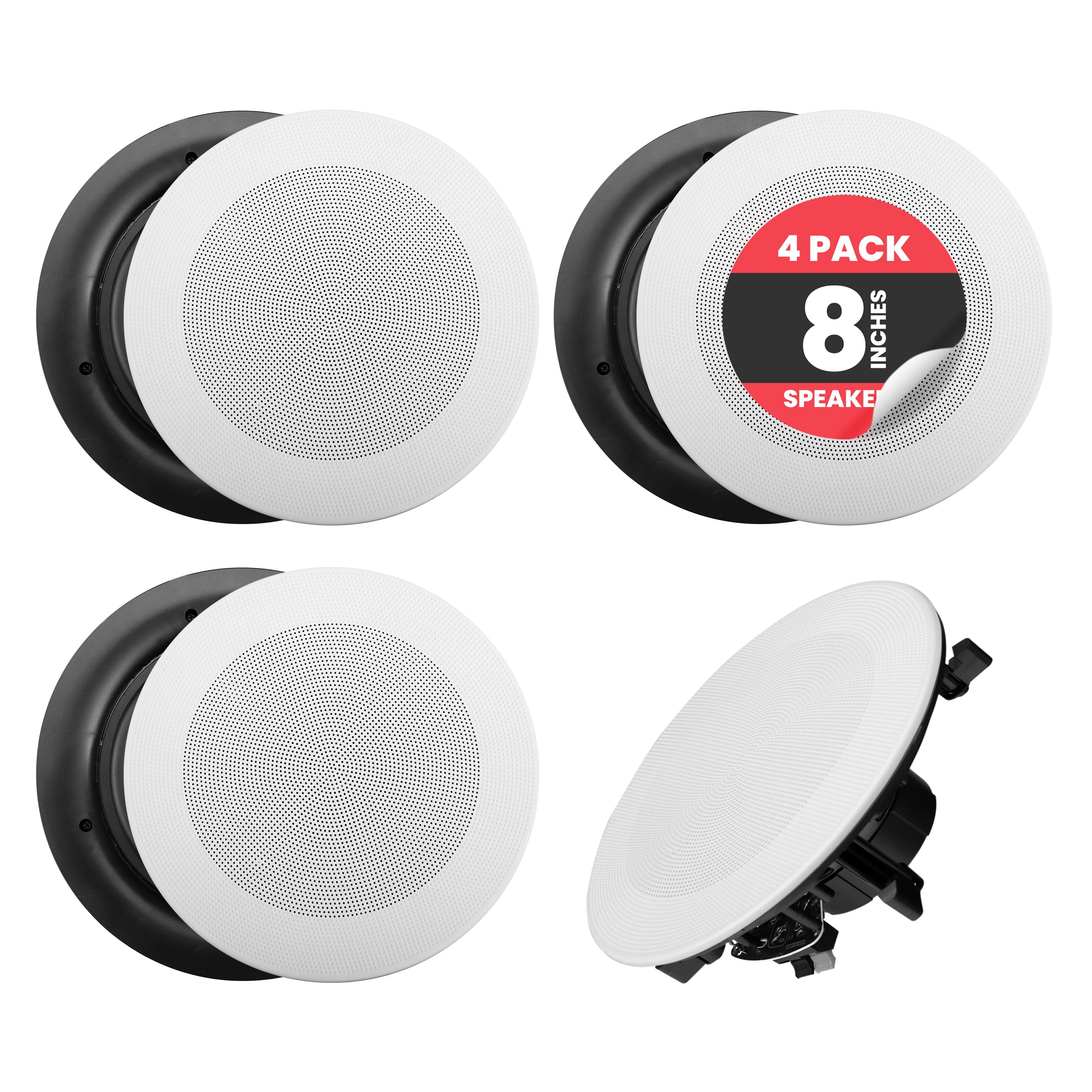 Pyle 8” 4 Bluetooth Flush Mount -
