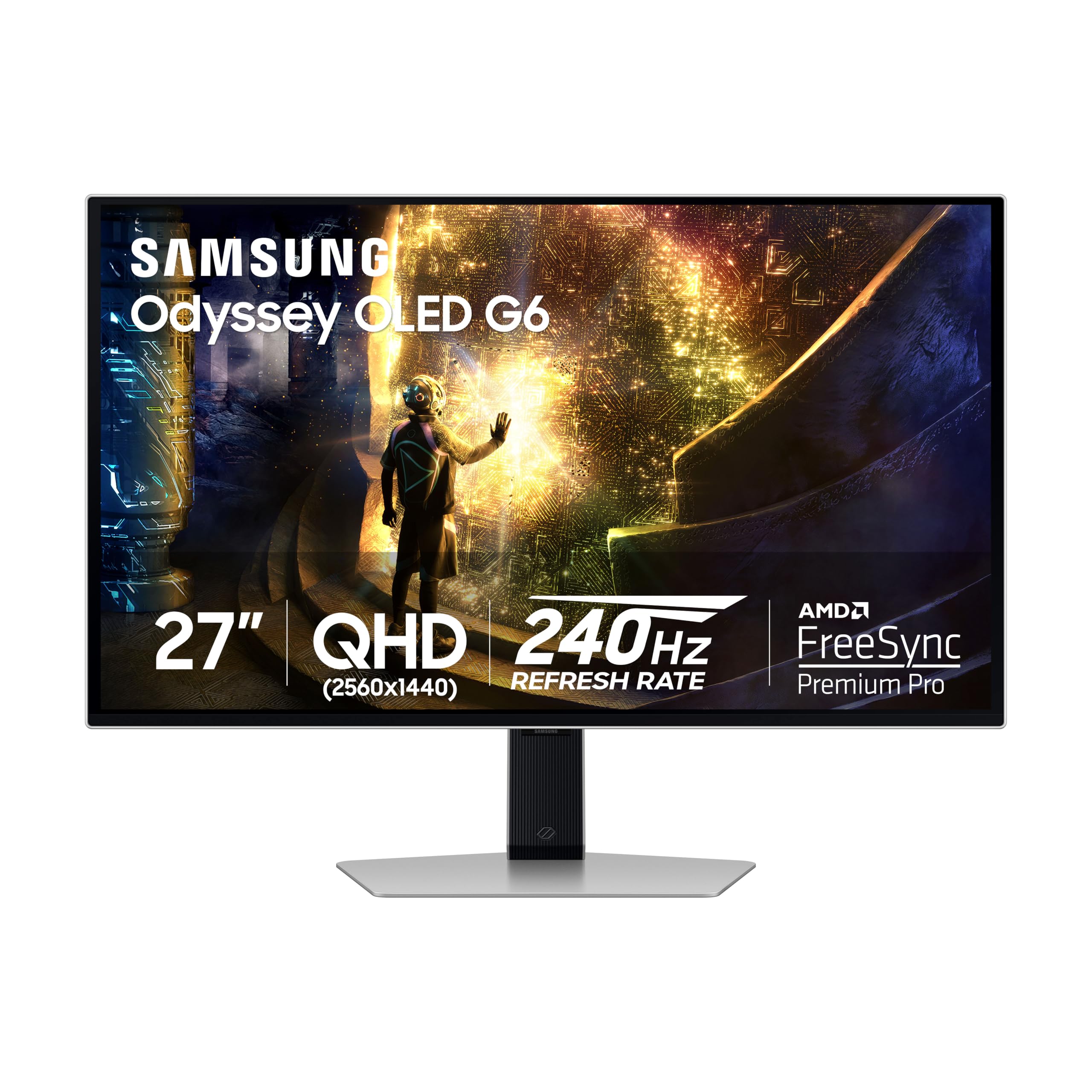 Samsung 27” Odyssey OLED G6 QHD & (27-inch, Silver)