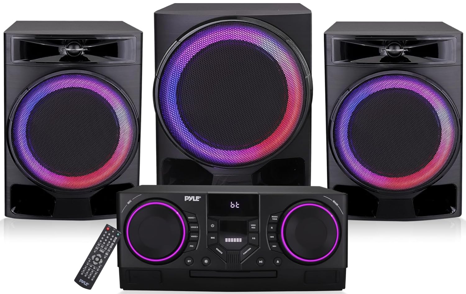 Pyle 4-Piece Bluetooth Stereo System Mini Hi-Fi