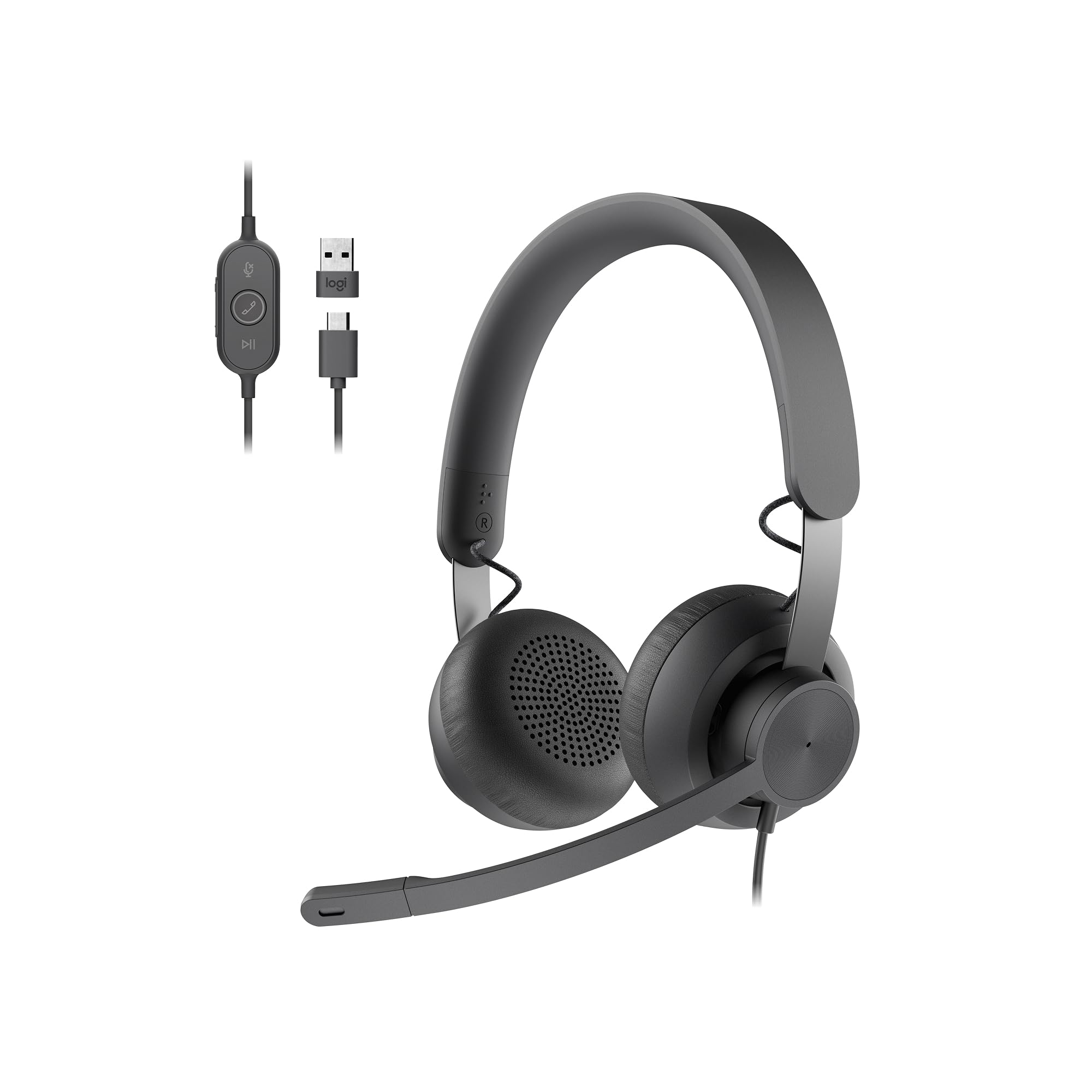 Logitech Zone 750 Wired On-Ear Headset Noise