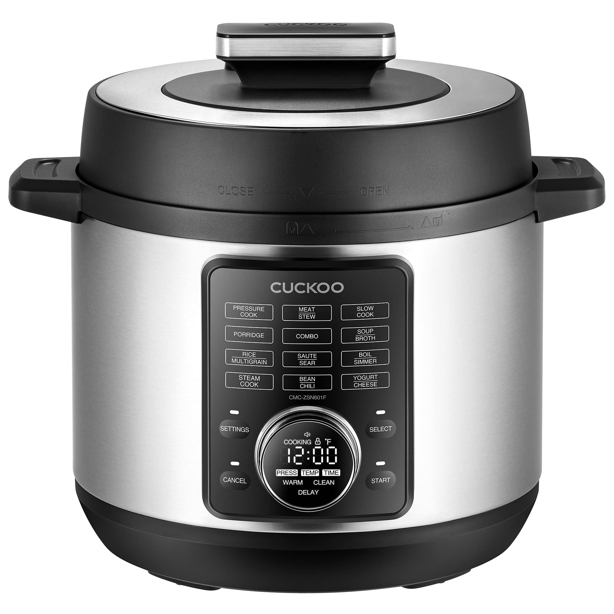 CUCKOO Pressure Cooker 10 Menu Options: Steamer