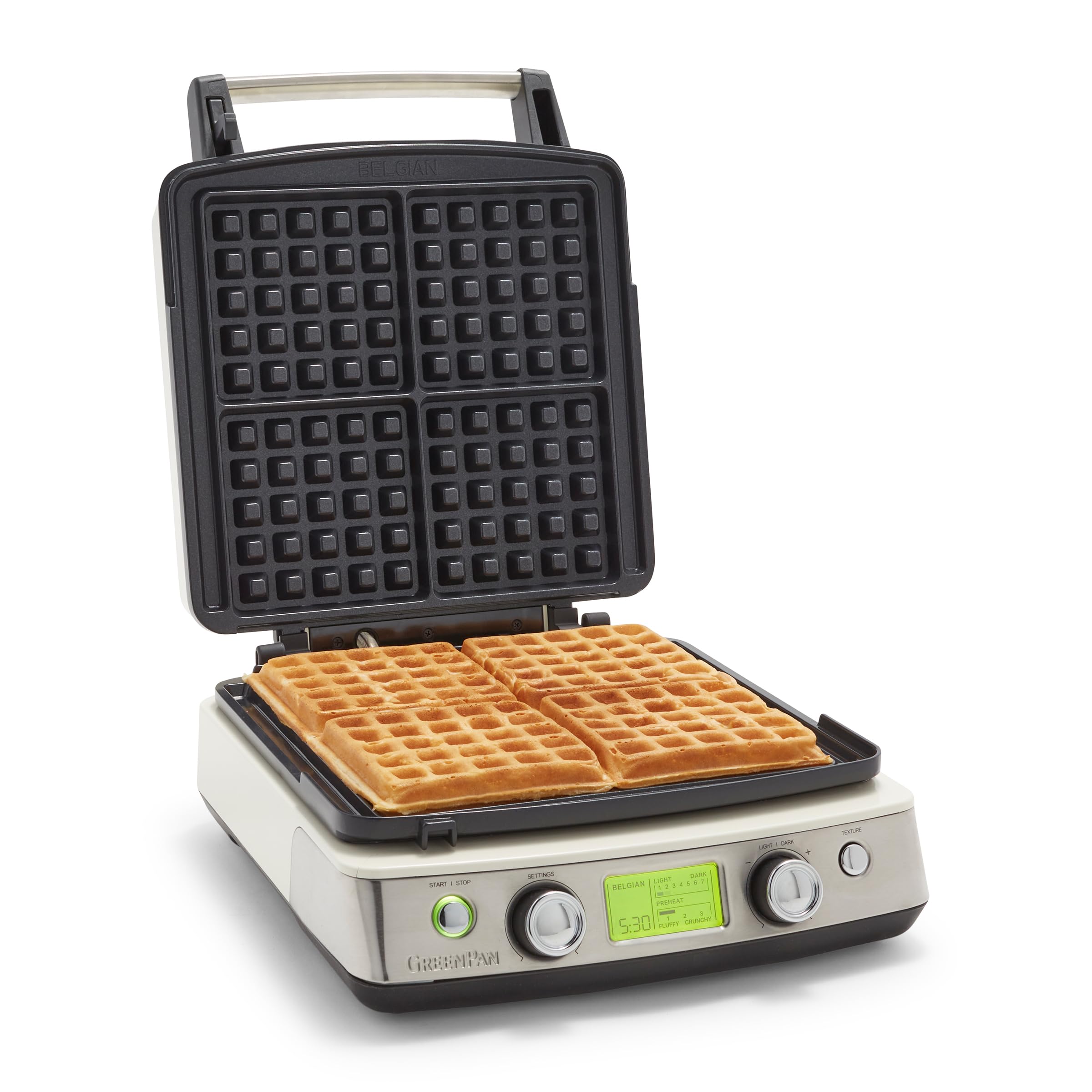 GreenPan Elite 4-Square Belgian & Classic Waffle