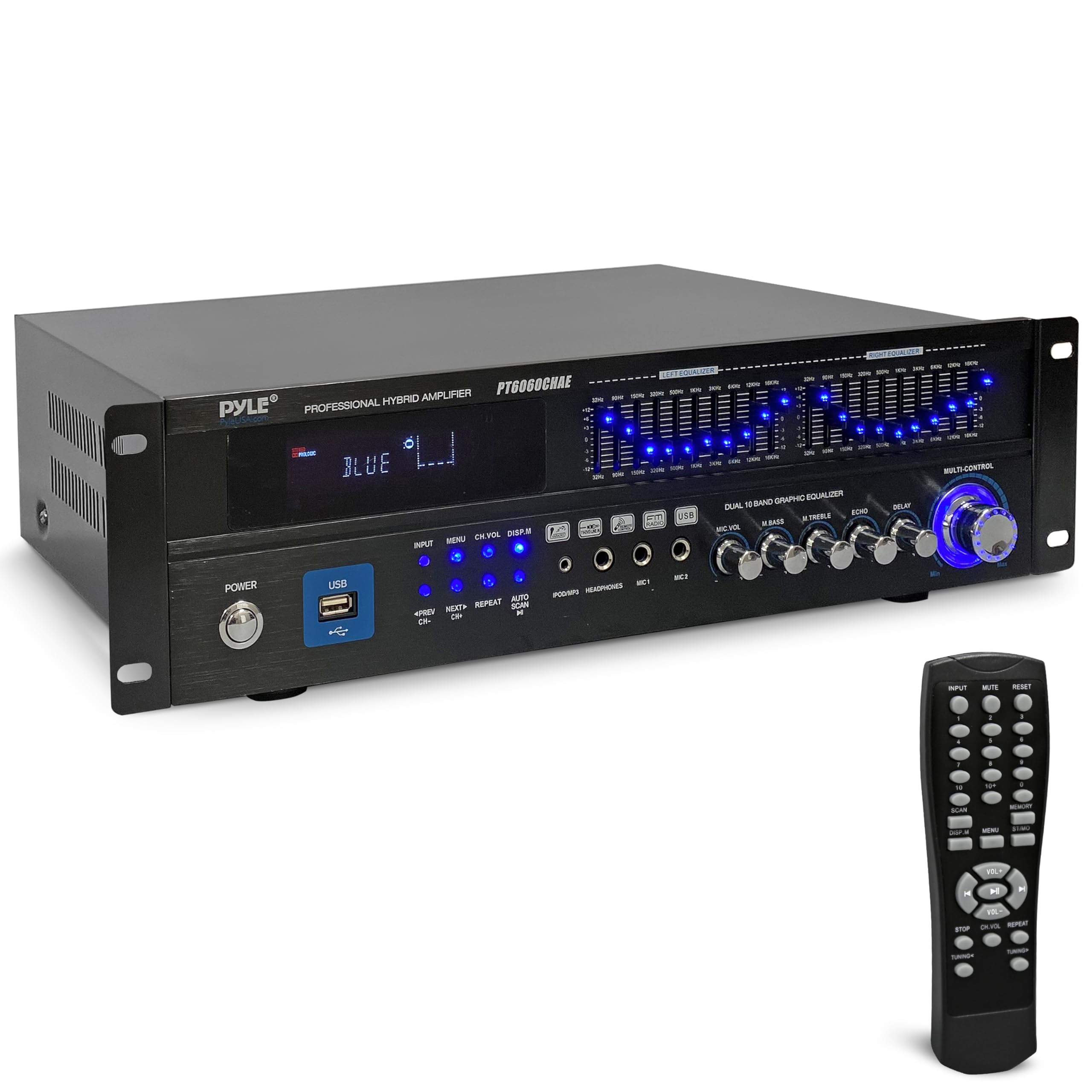Pyle Bluetooth Hybrid Home Amplifier - 6-Channel