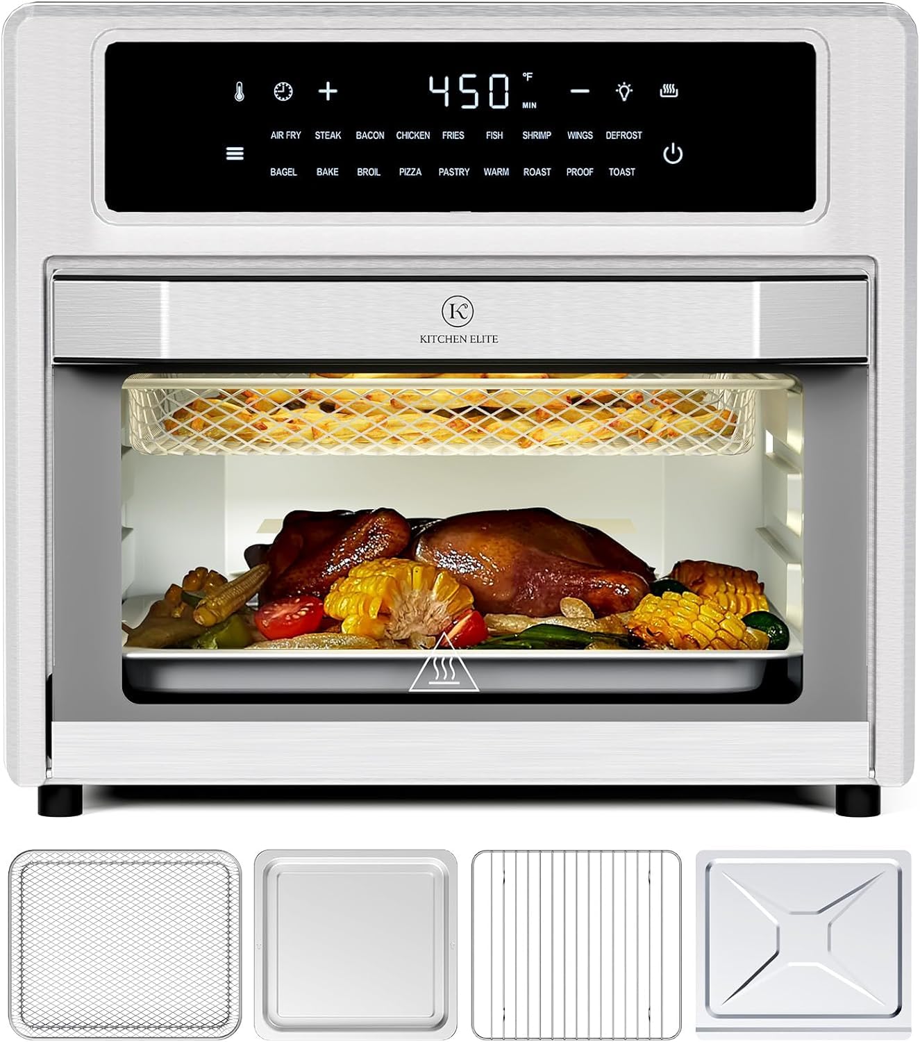 Kitchen Elite Air Fryer Toaster Oven Combo,26.4
