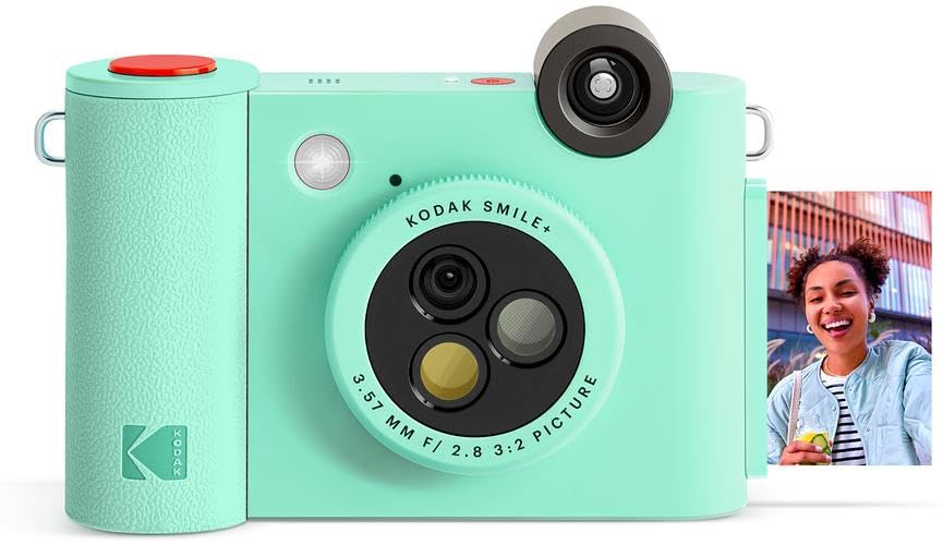 Kodak Smile+ 2-in-1 Digital Instant Print Camera (Green)