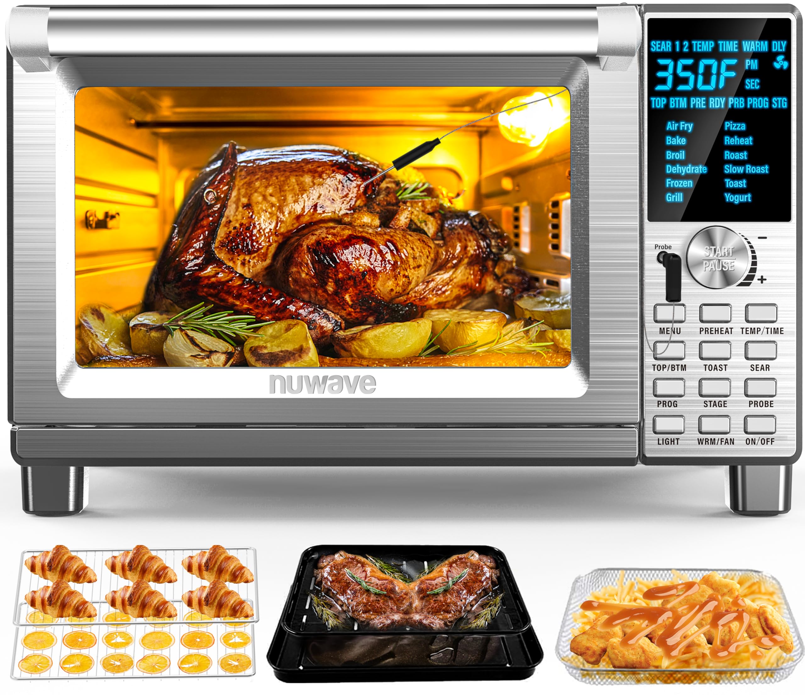 Nuwave Bravo Air Fryer Toaster Smart Oven