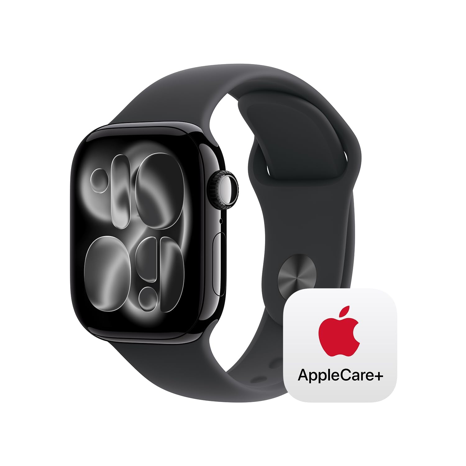 Apple Watch 11 [GPS + Cellular 42mm] (Jet Black Aluminum Case w/ Black Sport Band)