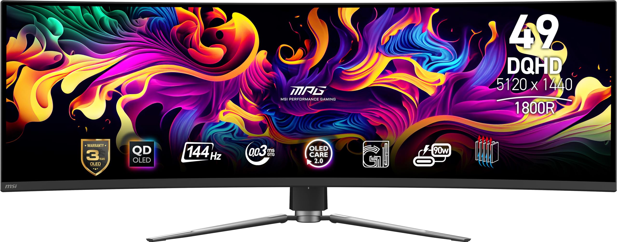 msi MPG 491CQP QD-OLED, 49 Curved OLED