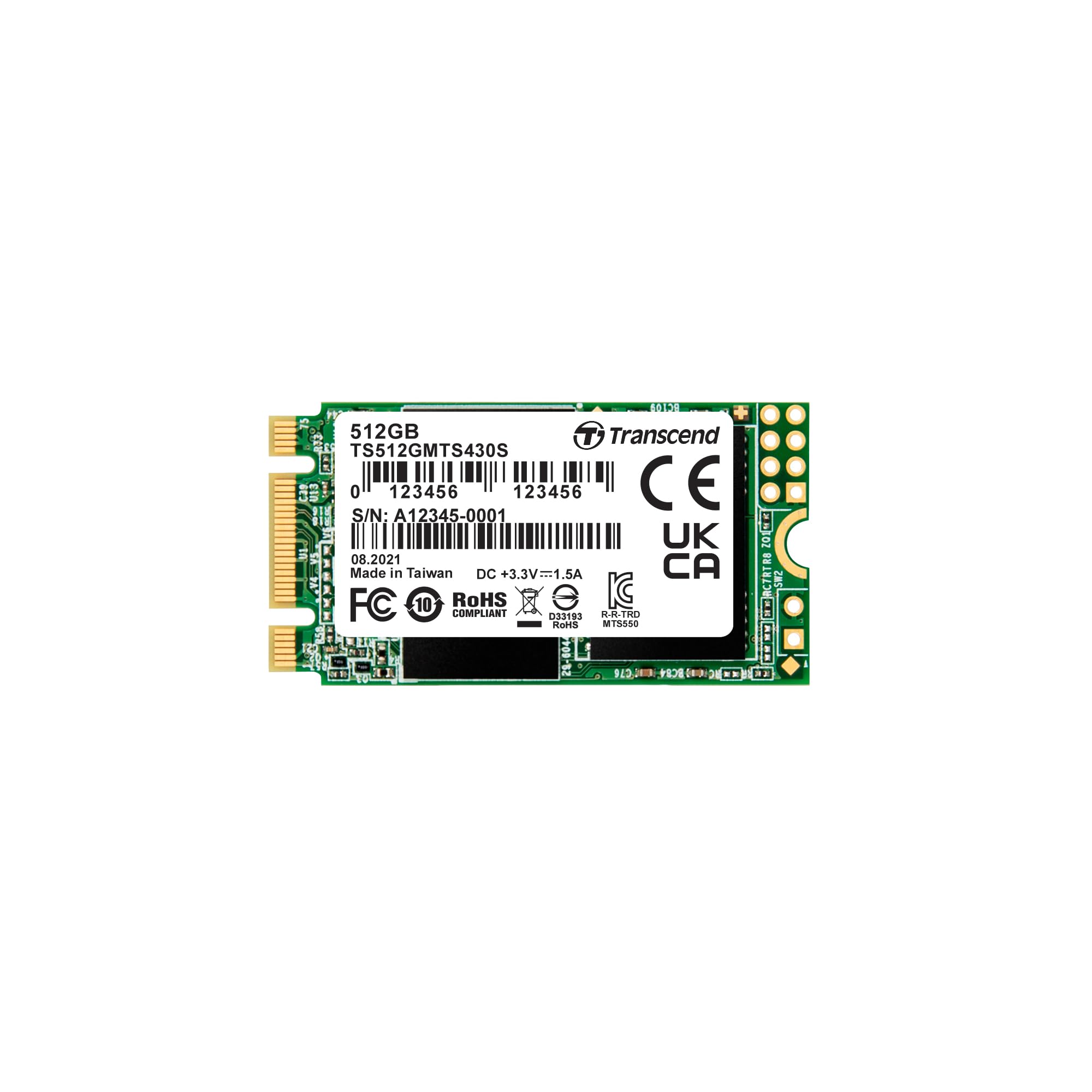 Transcend MTS430 M.2 2242 SATAIII SSD