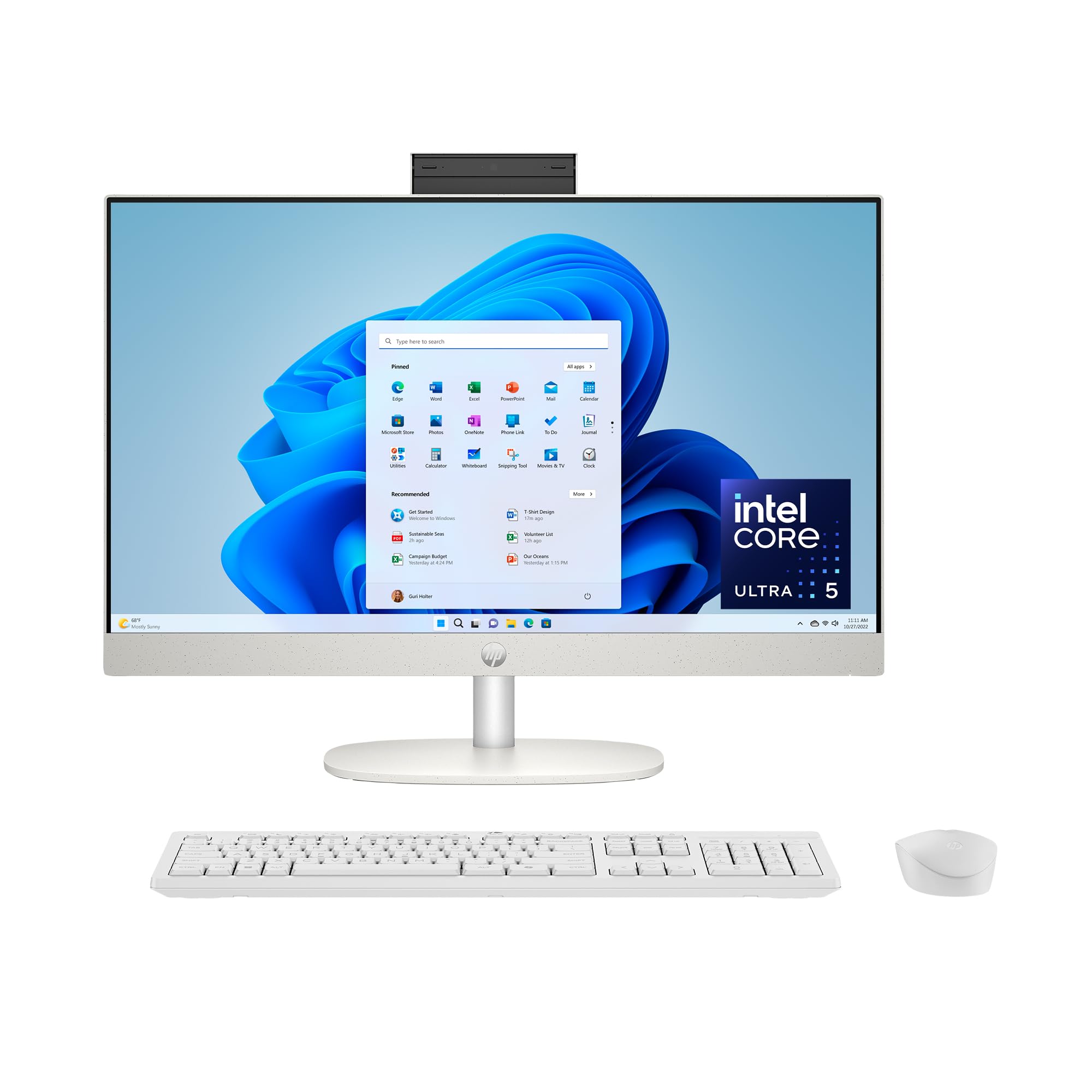 HP 23.8 All-in-One Desktop PC, FHD Touchscreen
