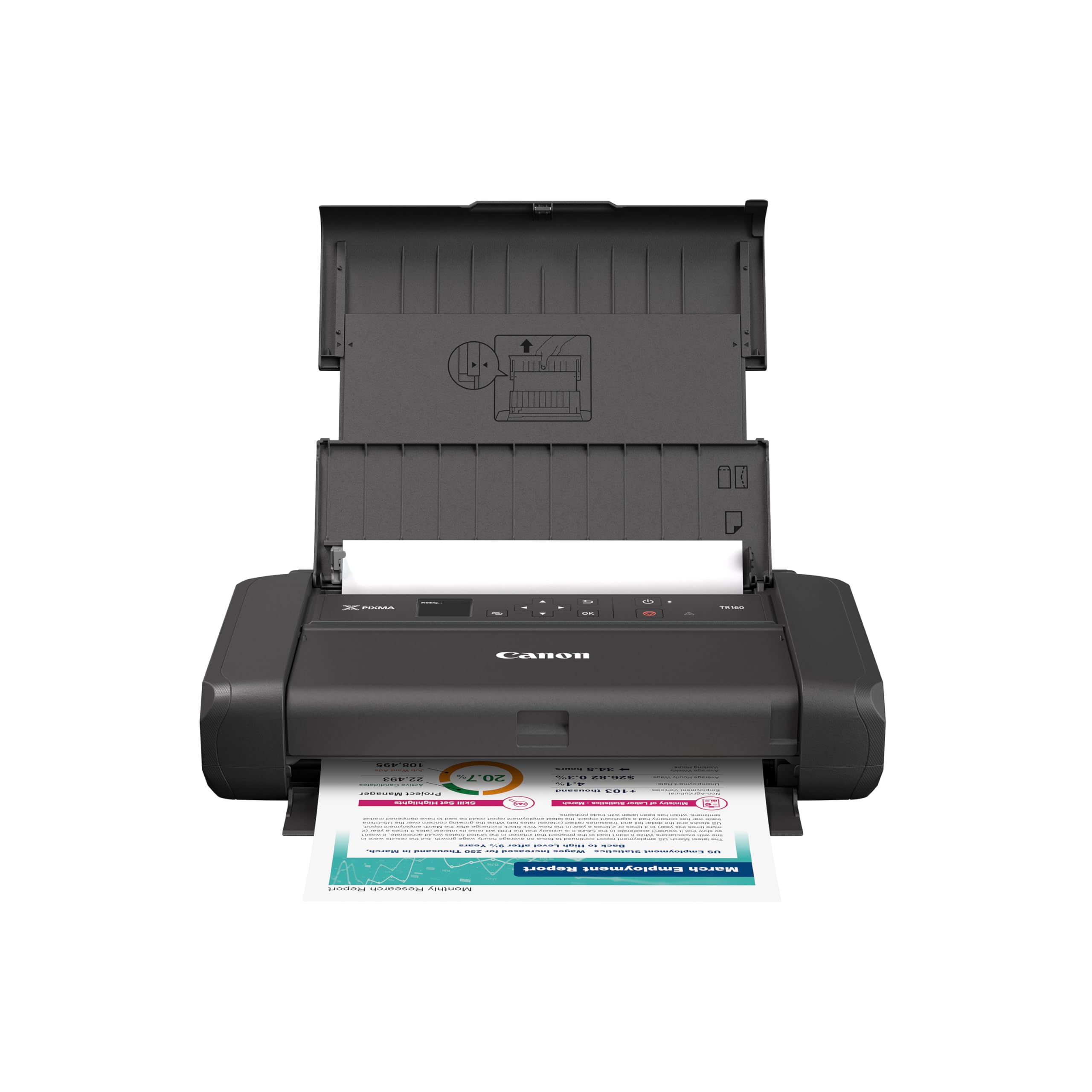 Canon PIXMA TR160 Wireless Portable Printer, 50-Sheet