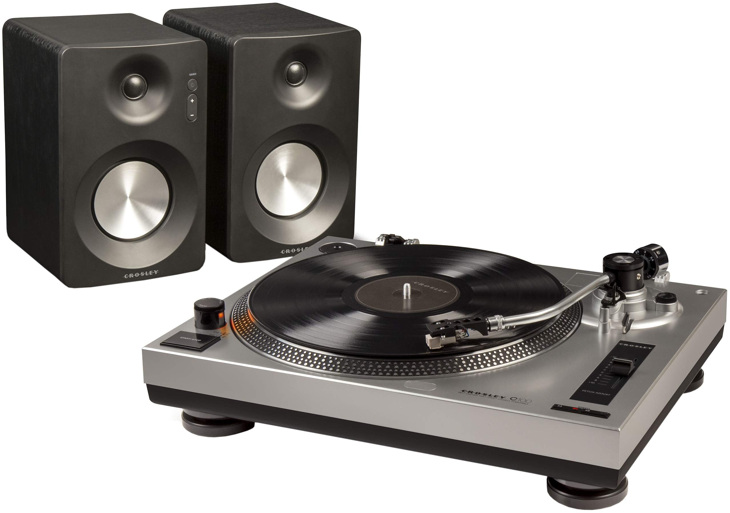 Crosley K100A-SI Belt-Drive Turntable Stereo System