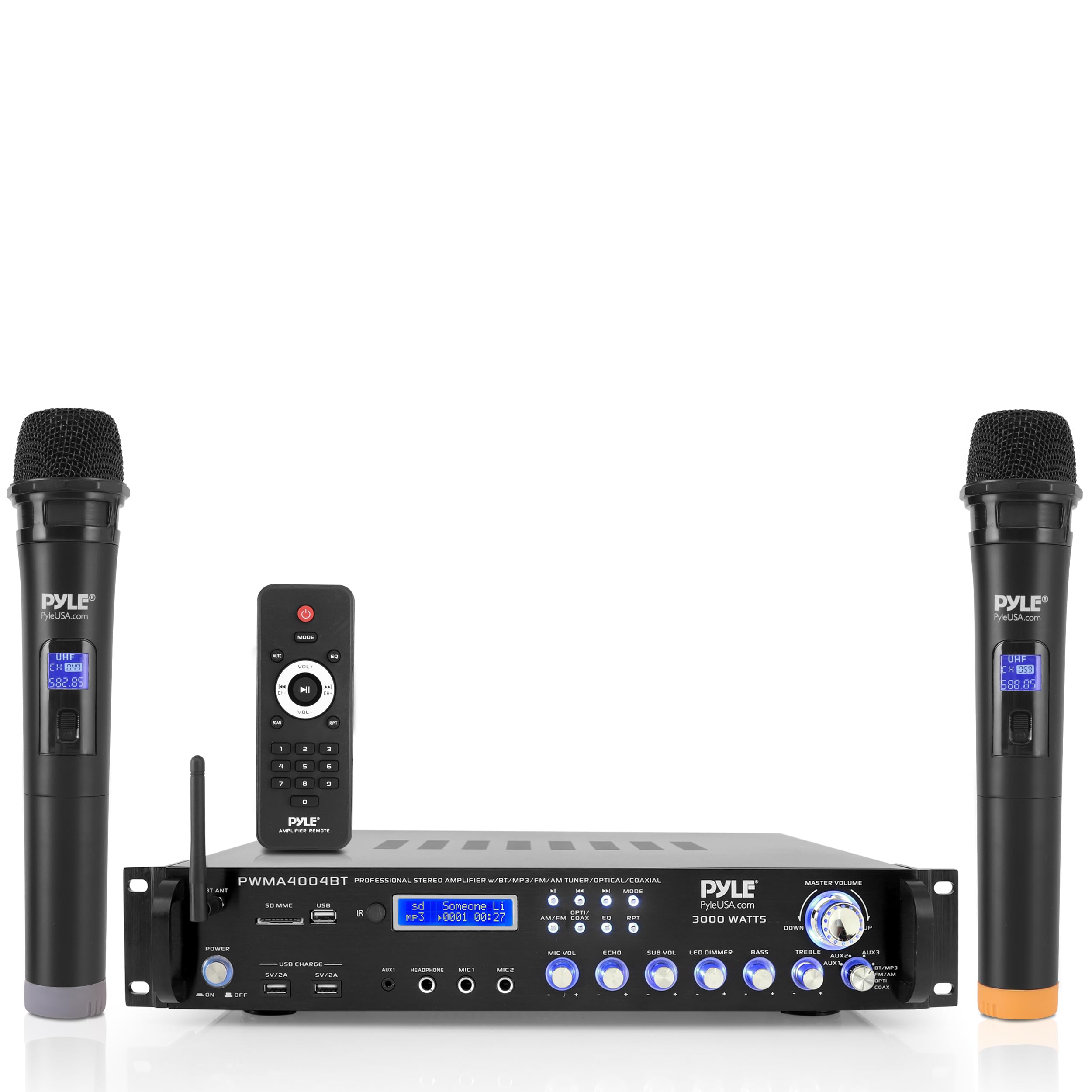 Pyle Bluetooth Multi-Channel Hybrid Pre-Amplifier System -