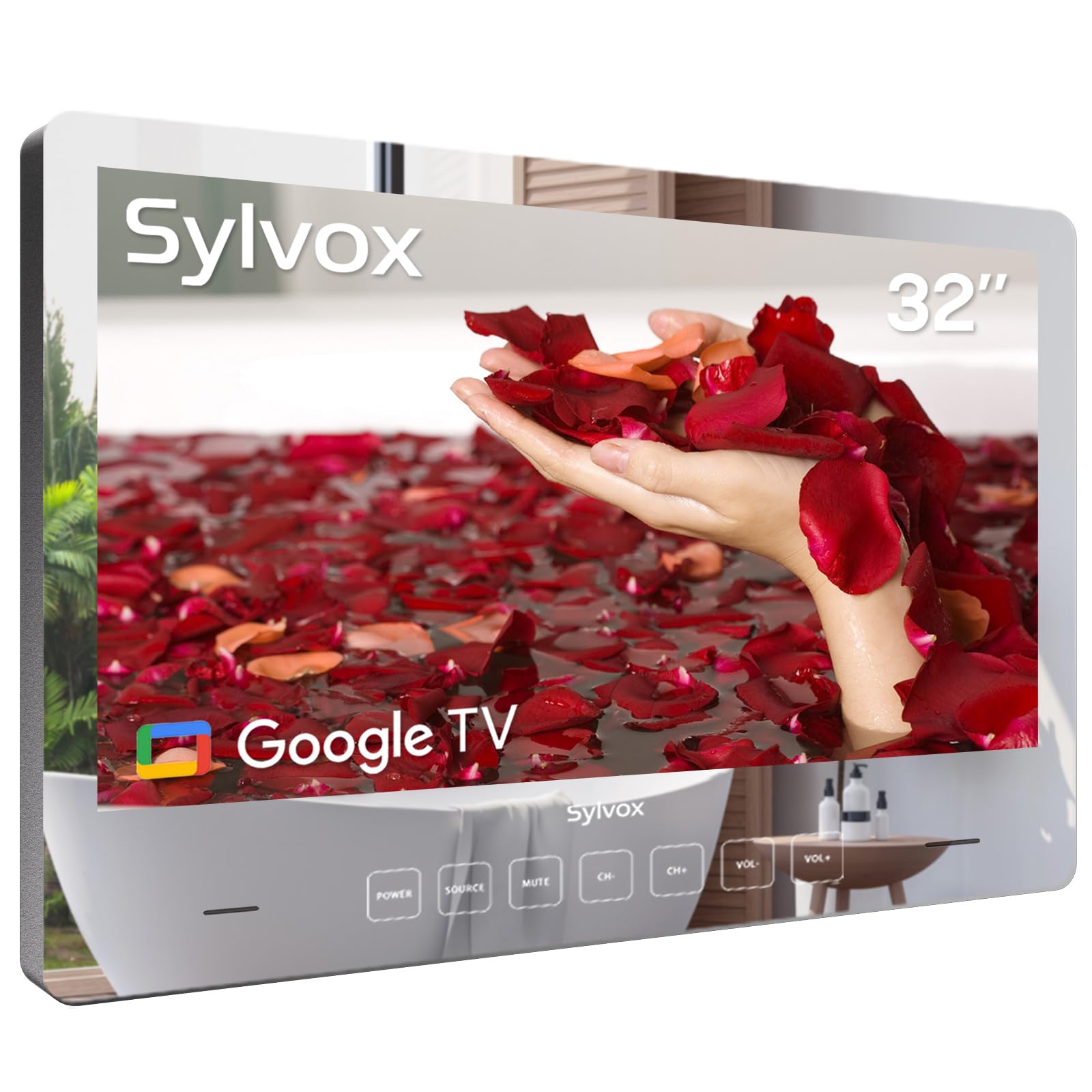SYLVOX 32'' Smart TV Bathroom Magic Mirror
