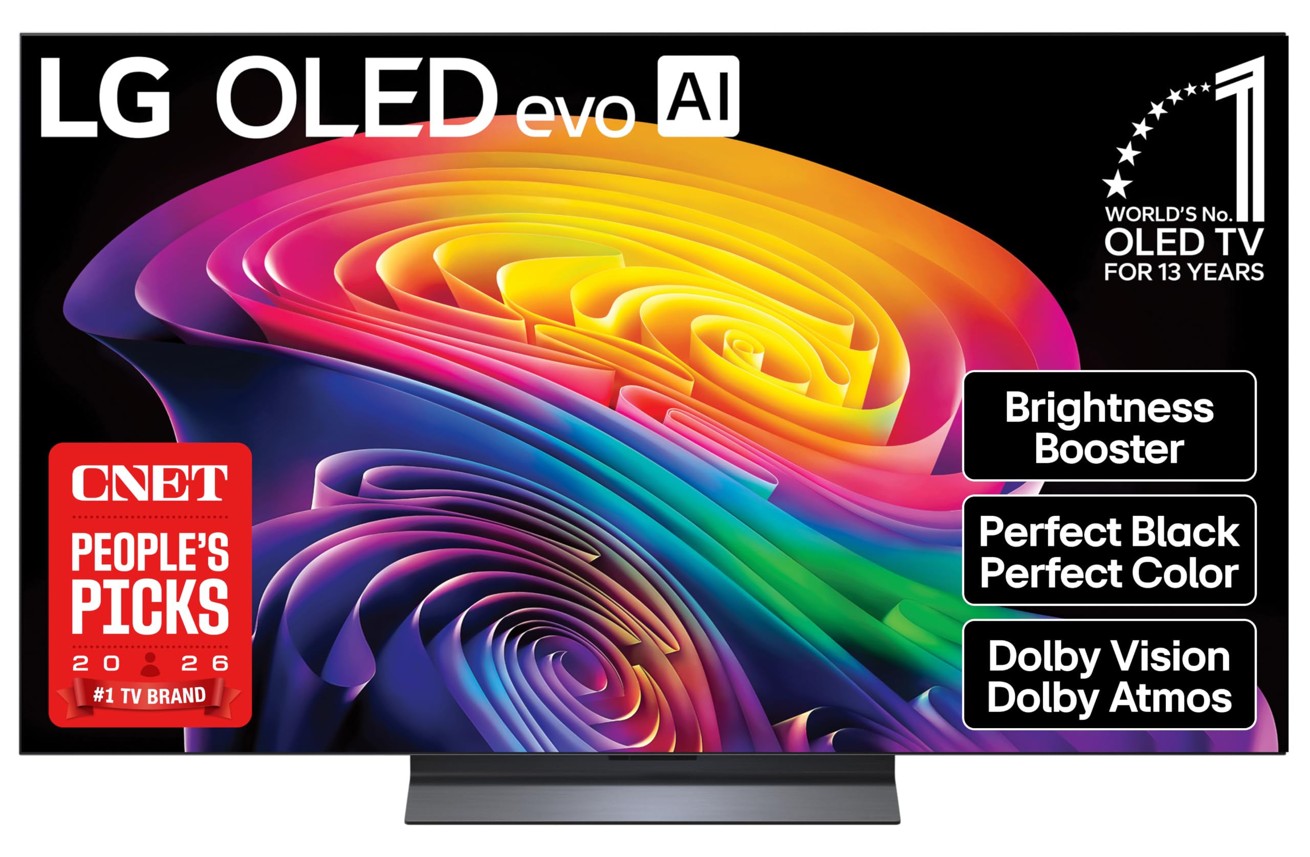 LG 55-inch OLED evo AI 4K C6 TV (Black)