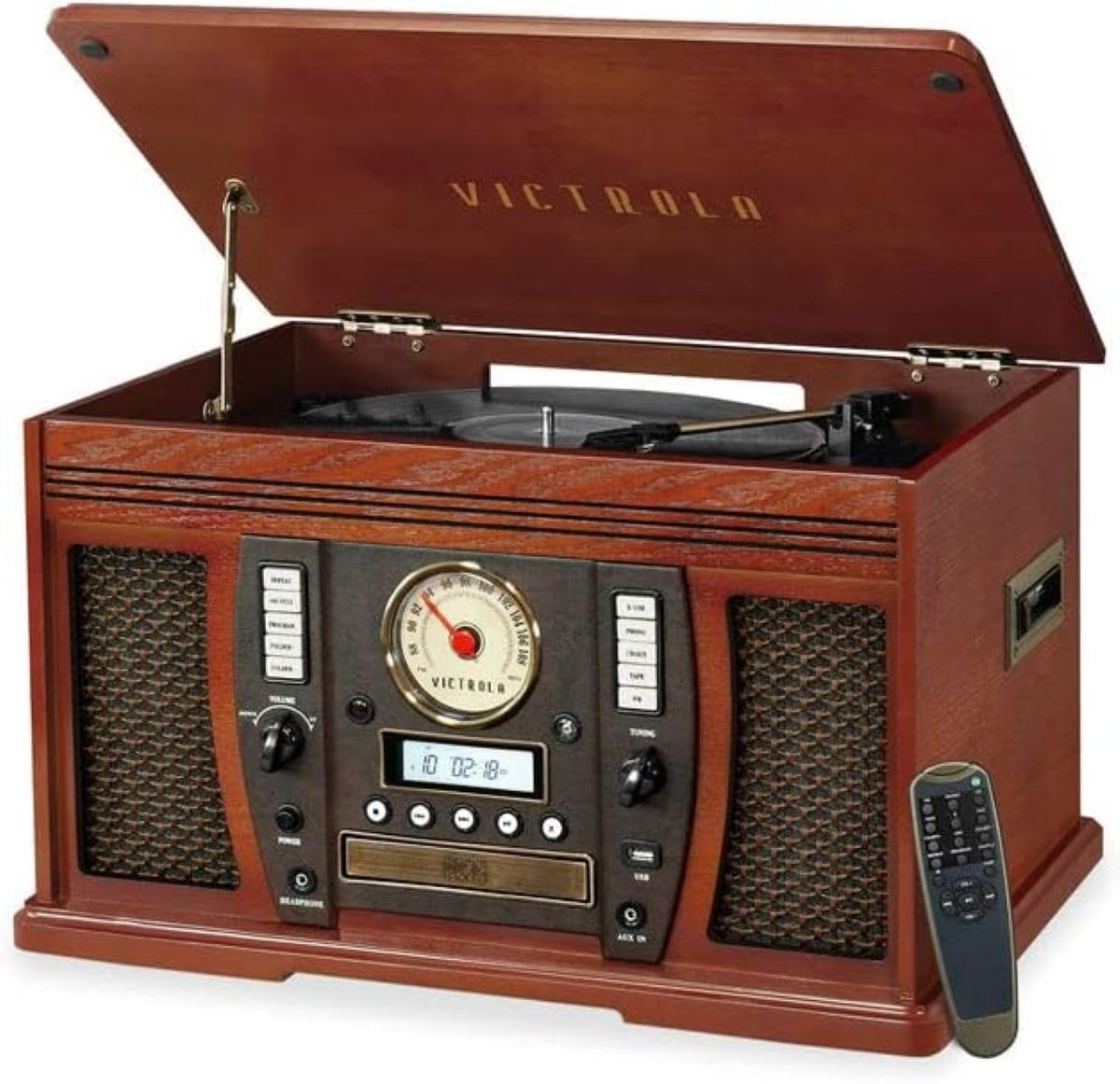 Victrola Aviator 8-in-1 Bluetooth Record Player &