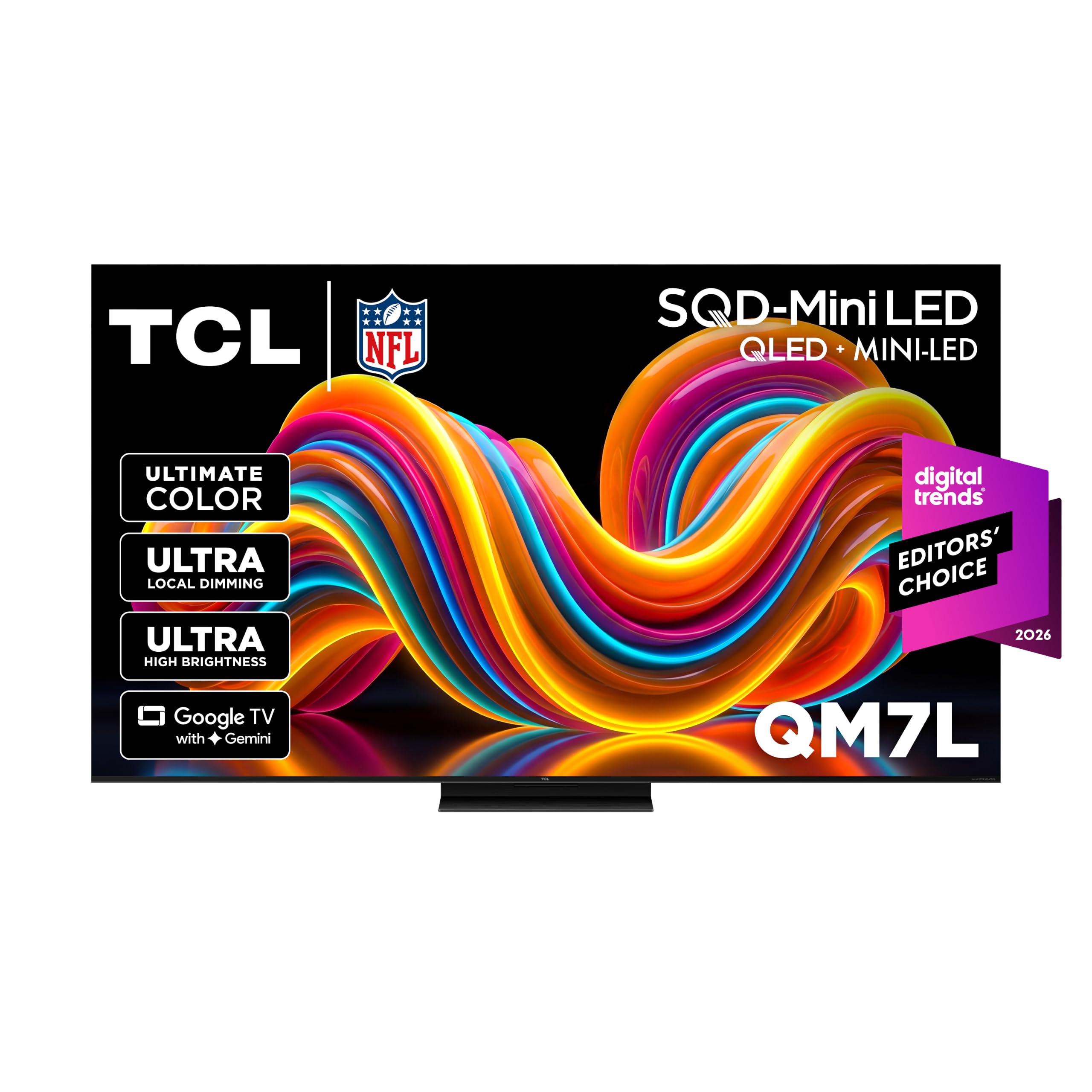 TCL 65-inch QM7L SQD-Mini LED QLED 4K (Black)