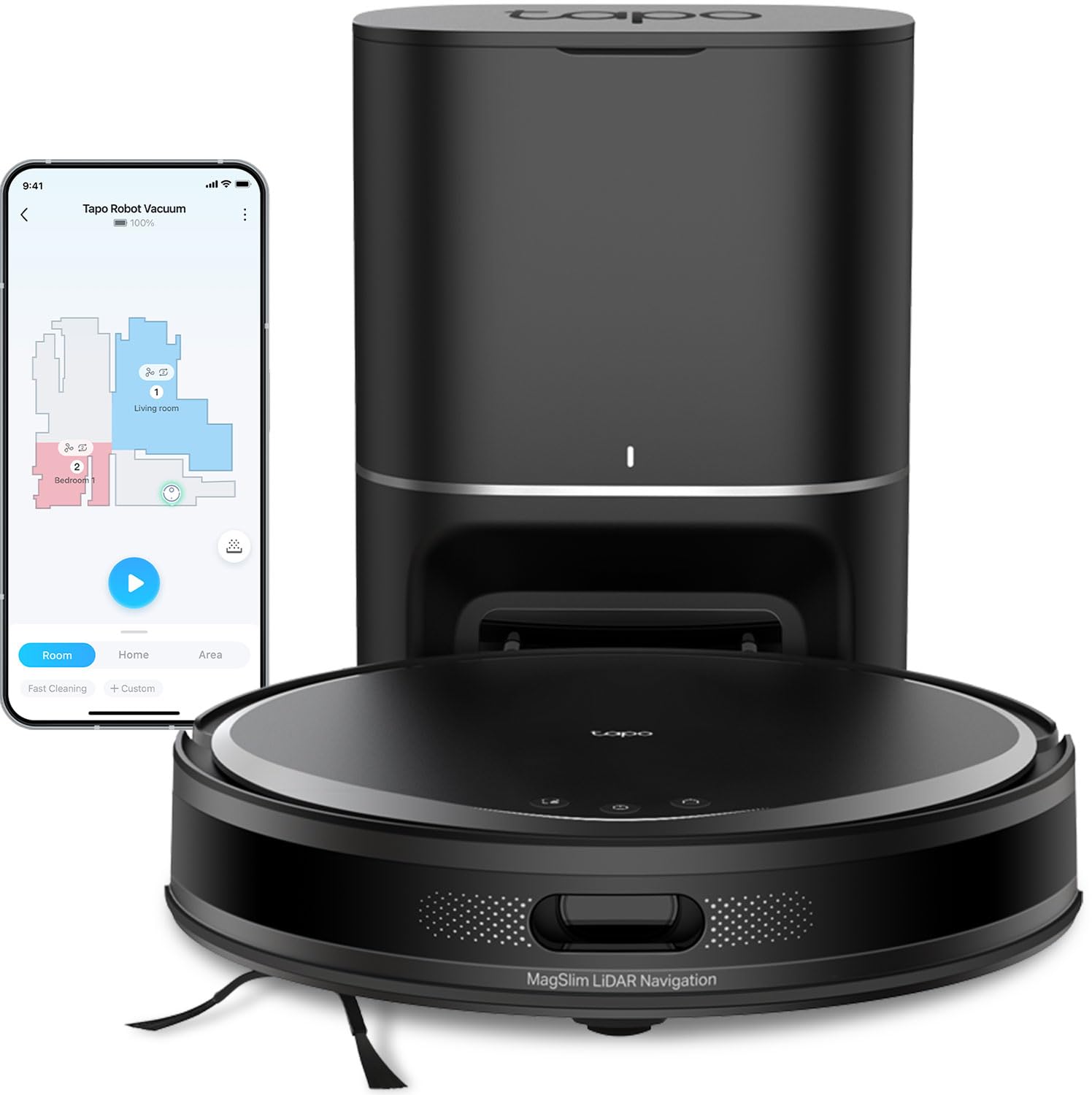 Tapo Ultra-Slim LiDAR Smart Navigation Robot Vacuum