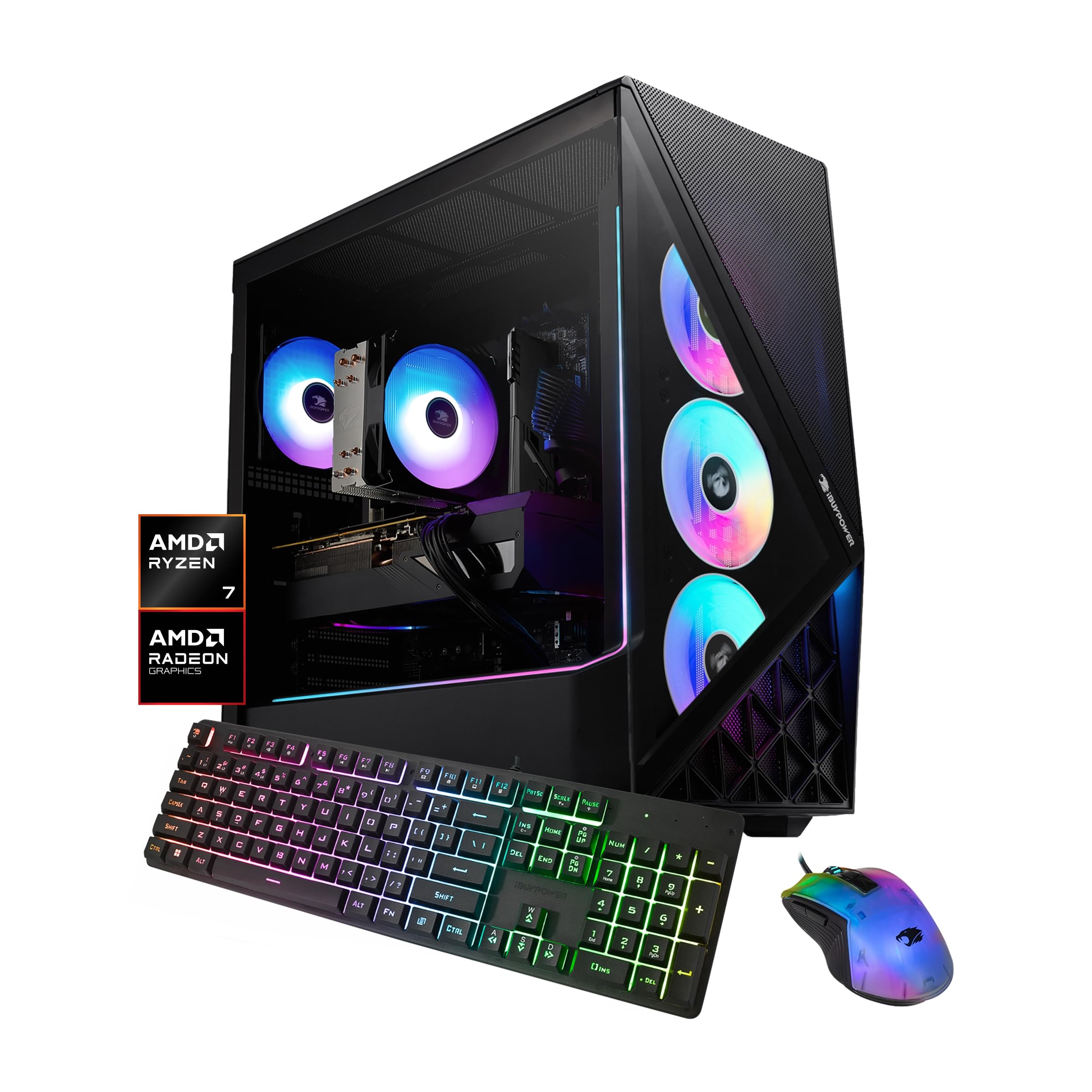 iBUYPOWER Slate Gaming PC Desktop Computer AMD