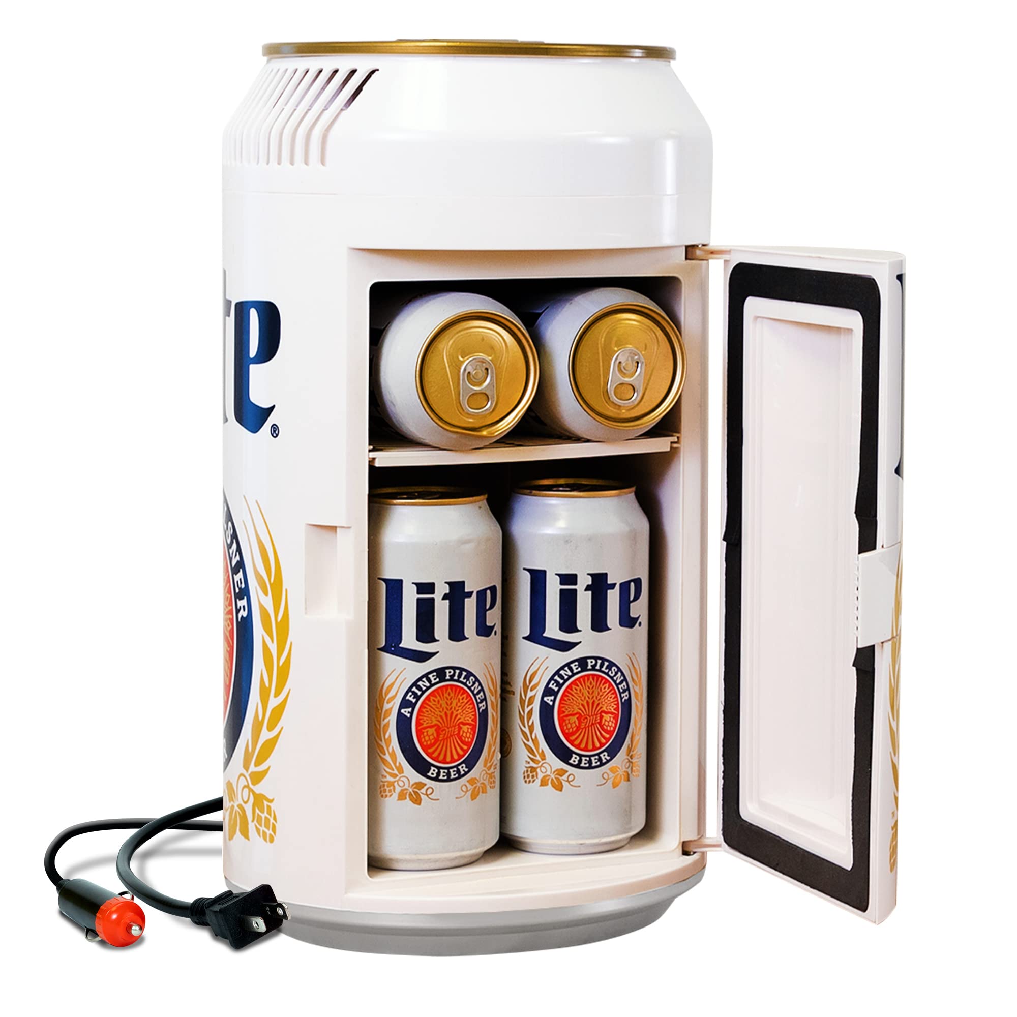 Miller Lite 8 Can Thermoelectric Mini Fridge