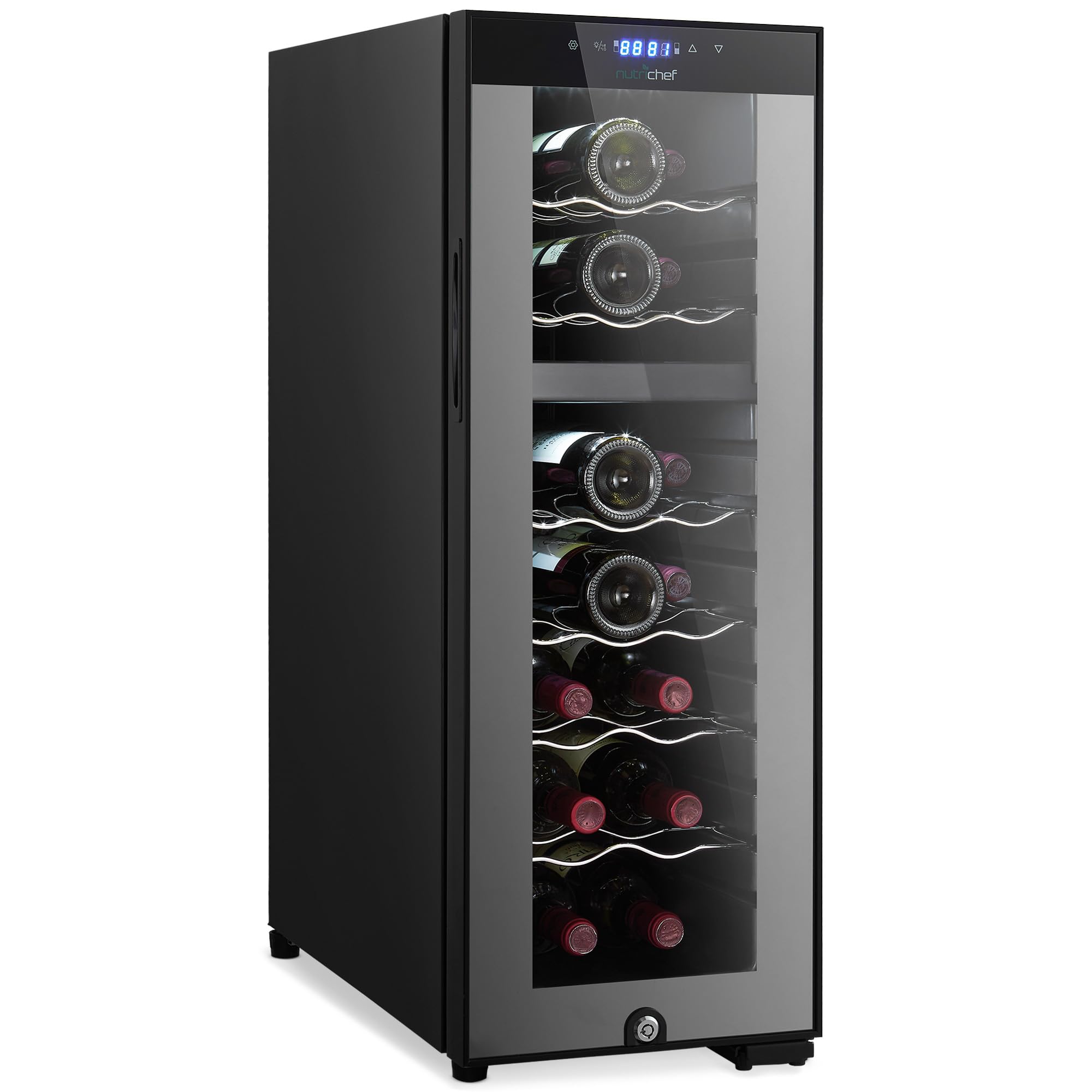 Nutrichef 18 Bottle Wine Fridge | Dual