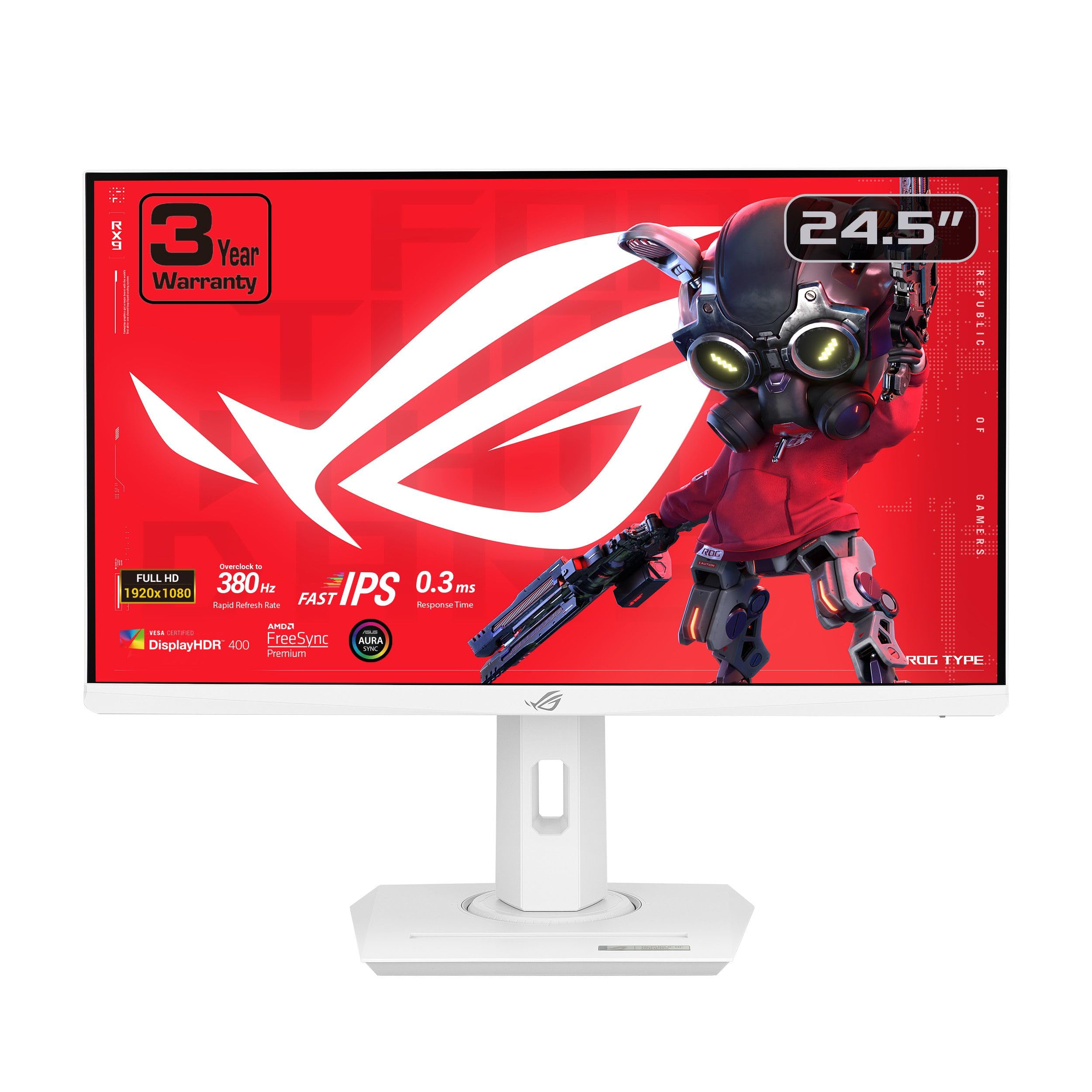 ASUS ROG Strix 25” 1080P HDR Gaming (24.5-inch, White)