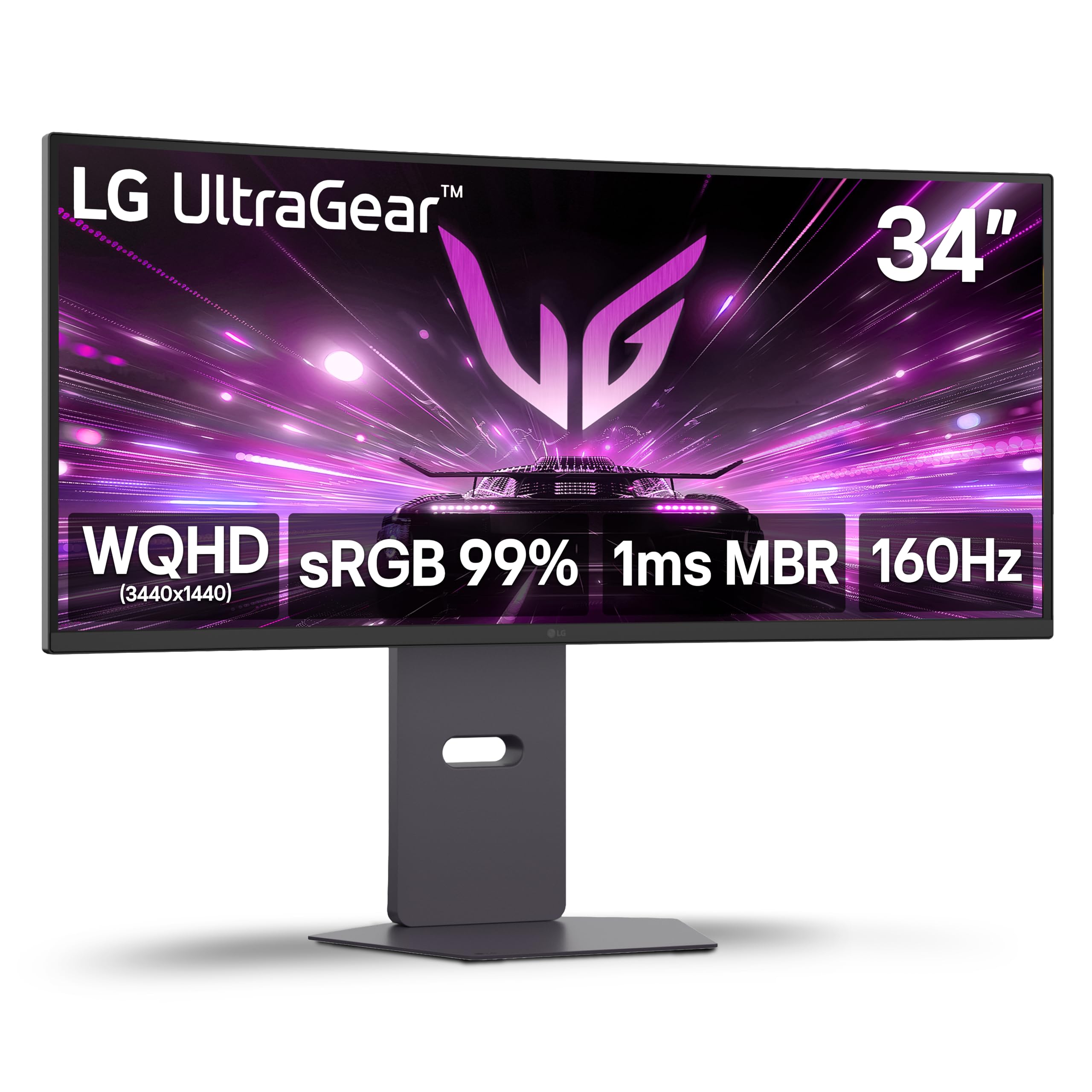 LG 34G600A-B Ultragear WQHD Curved Gaming Monitor