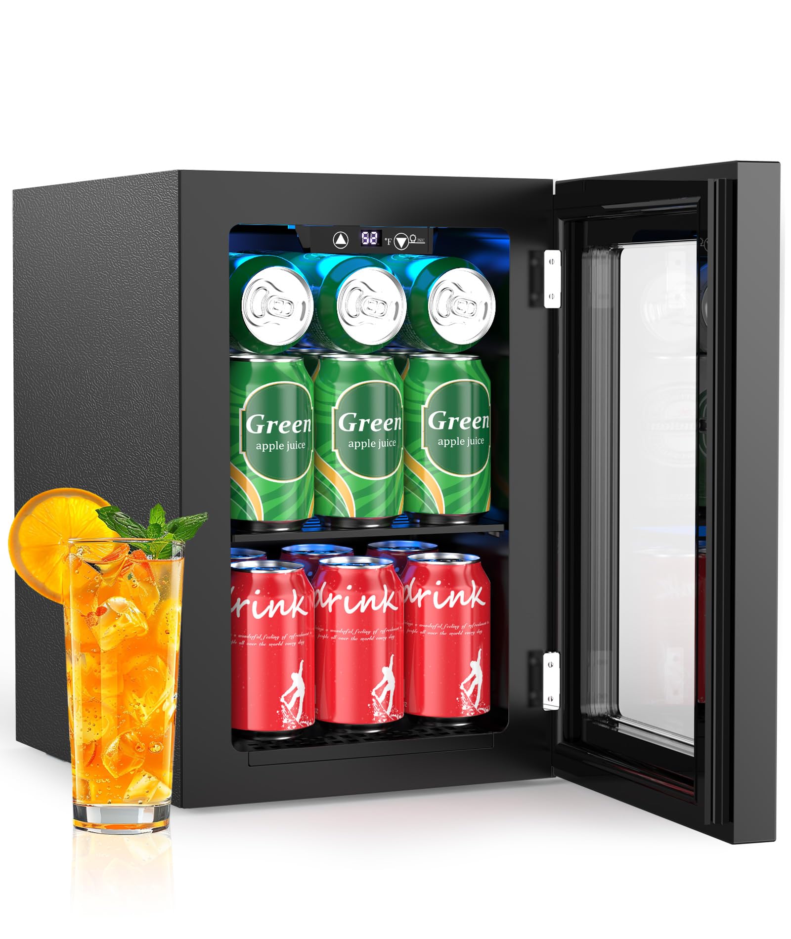 Kismile 18L Beverage Refrigerator Cooler, 24Can Mini