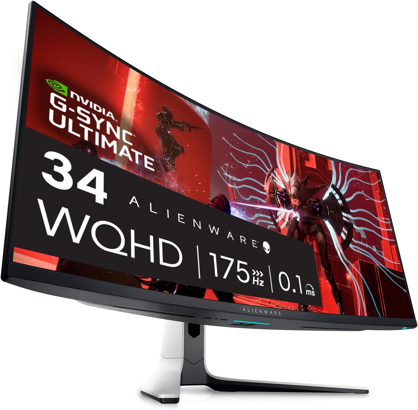 Alienware AW3423DW Curved Gaming Monitor 34.18 Quantom (34.18-inch, White)