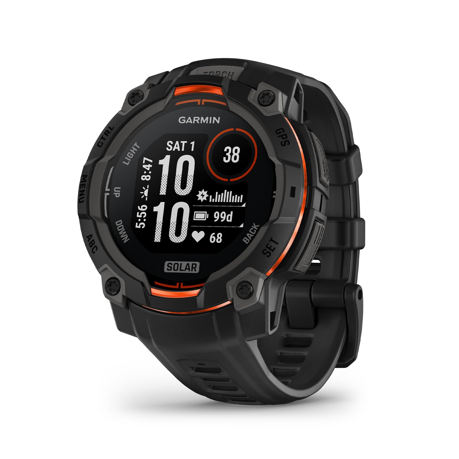 Garmin Instinct® 3 Solar, Rugged GPS Smartwatch