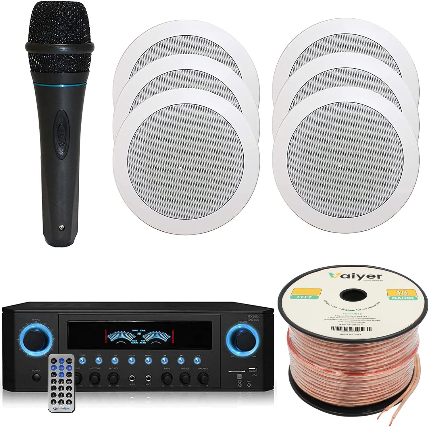 Home Theater System Kit 1000 Watts Amplifier