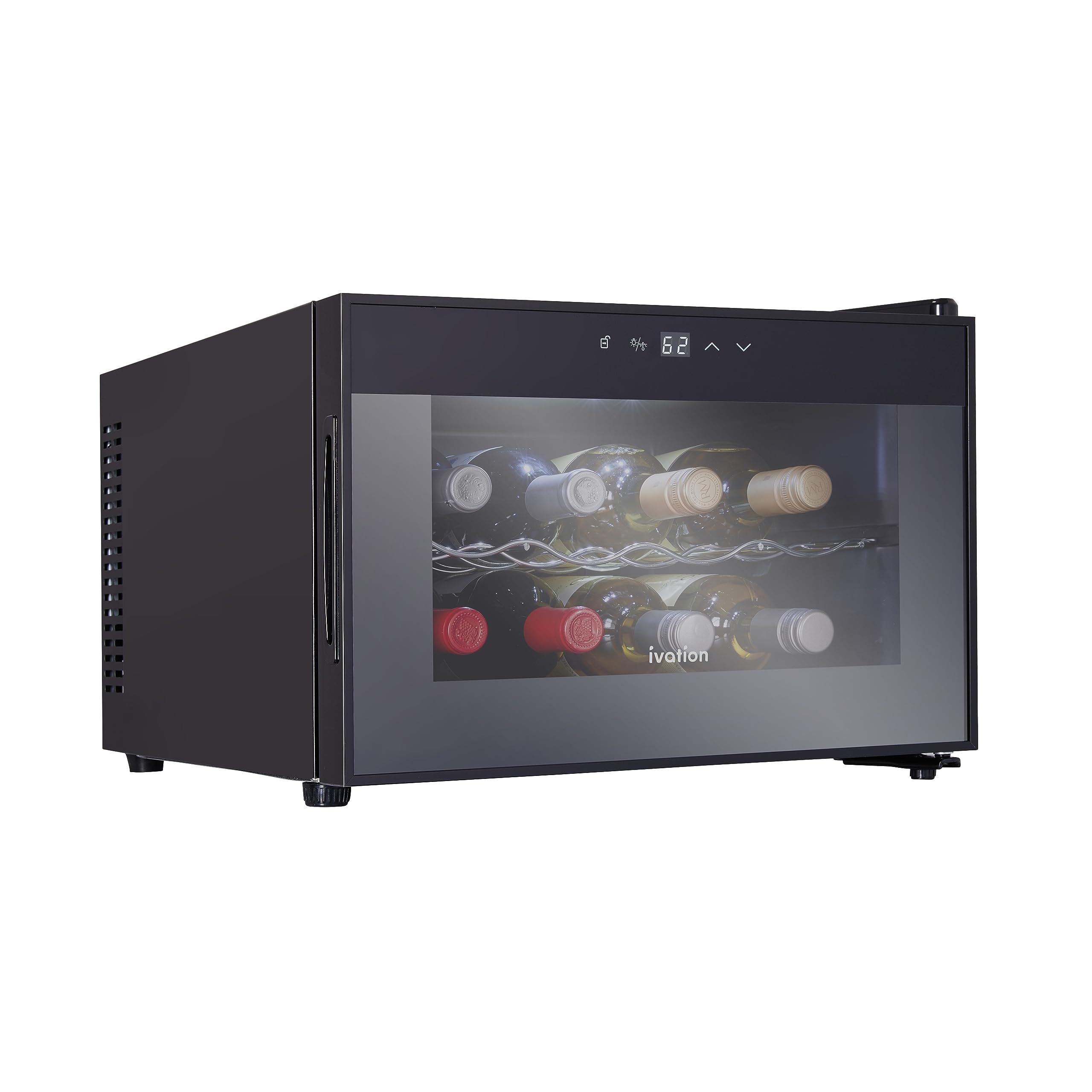 Ivation 8 Bottle Horizontal Thermoelectric Wine Cooler/Chiller